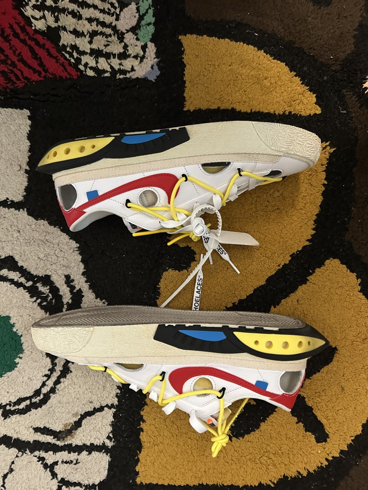 Nike × Off-White Off-White x Blazer Low ‘White University Red’ Size US 10.5 / EU 43-44 - 2 Thumbnail
