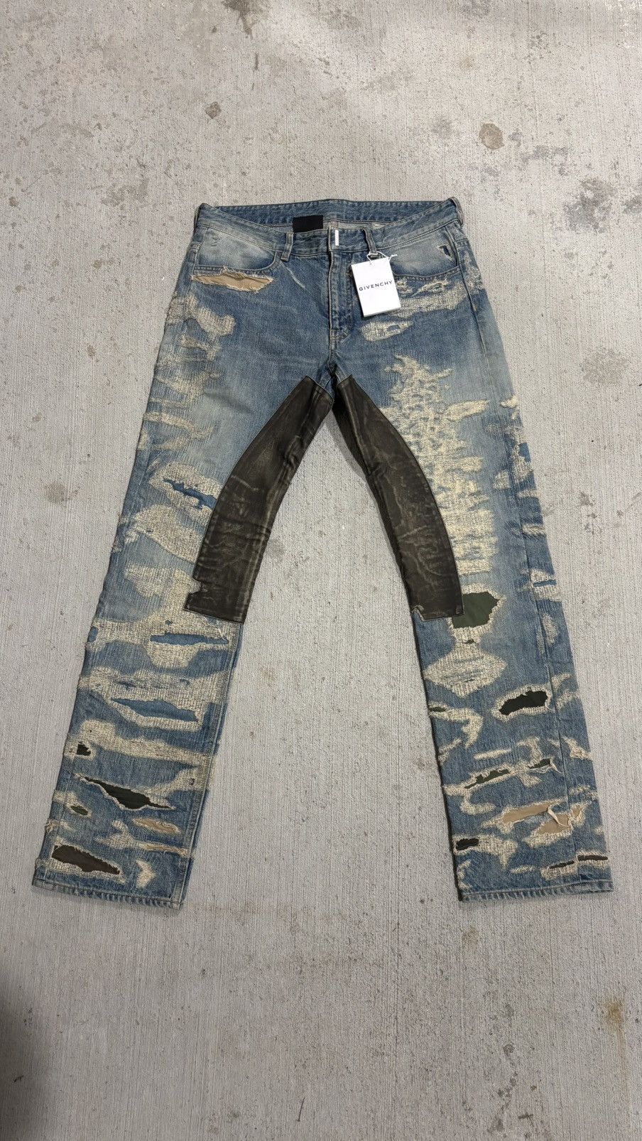 Givenchy Givenchy Moleskin Boro Denim Size US 33 - 1 Thumbnail