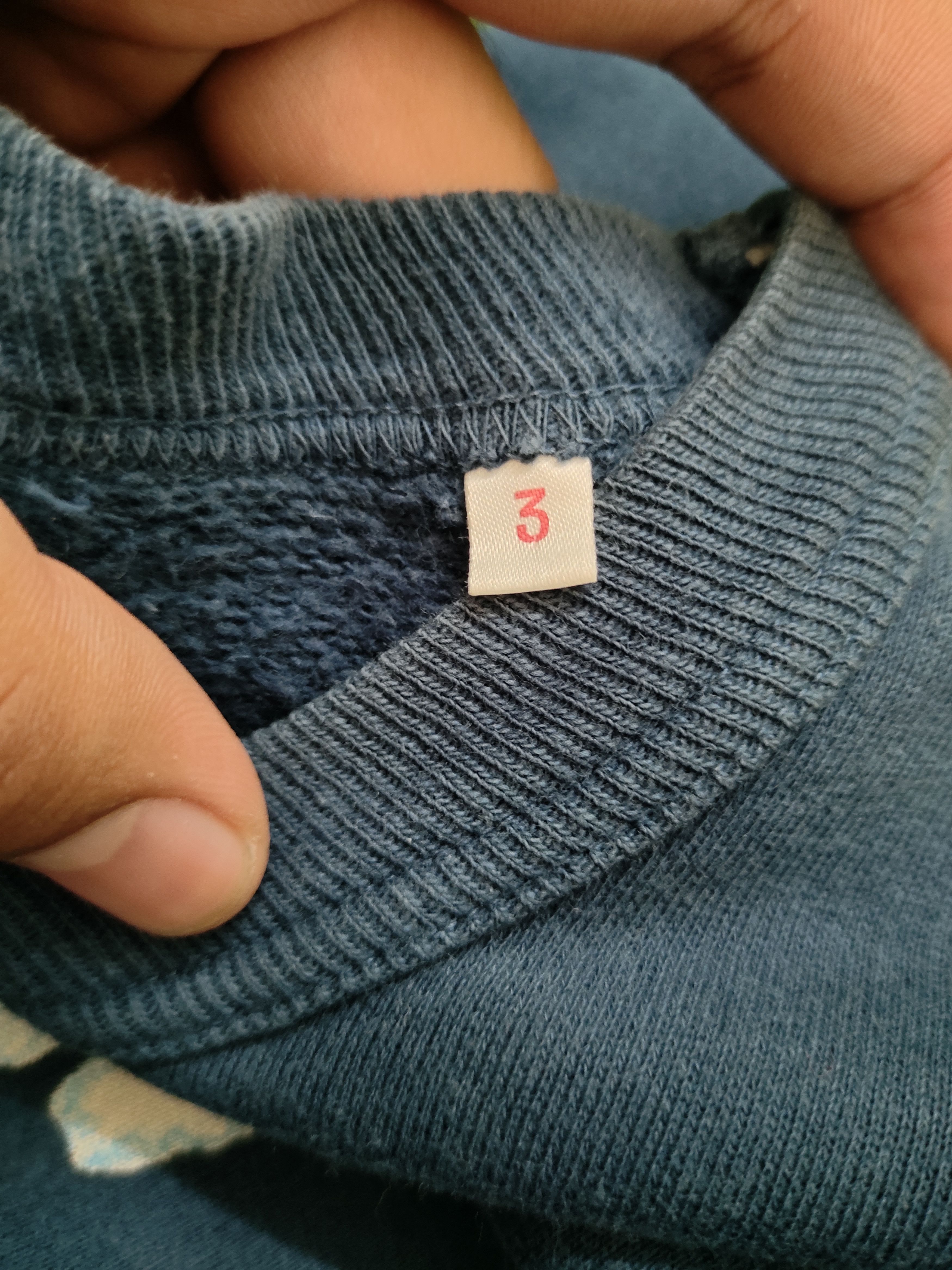 Blue Blue Japan Vintage 90s Blue Blue Japan Spell Out Anchor Logo Sweatshirt Size US L / EU 52-54 / 3 - 15 Thumbnail