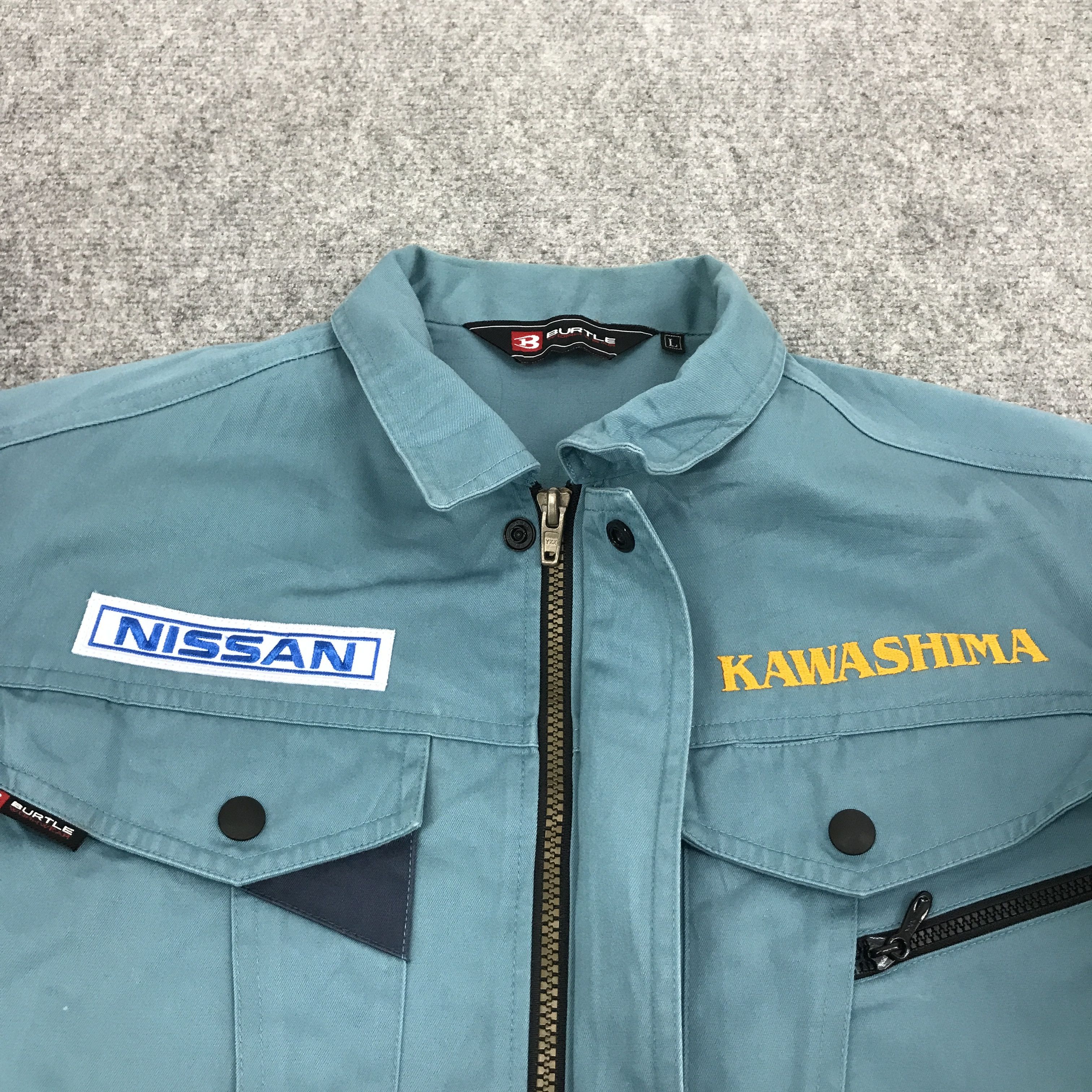 Gear for Sports × Japanese Brand VTG NISSAN RACING KAWASHIMA WORK UNIFORM JACKET Size US L / EU 52-54 / 3 - 7 Thumbnail