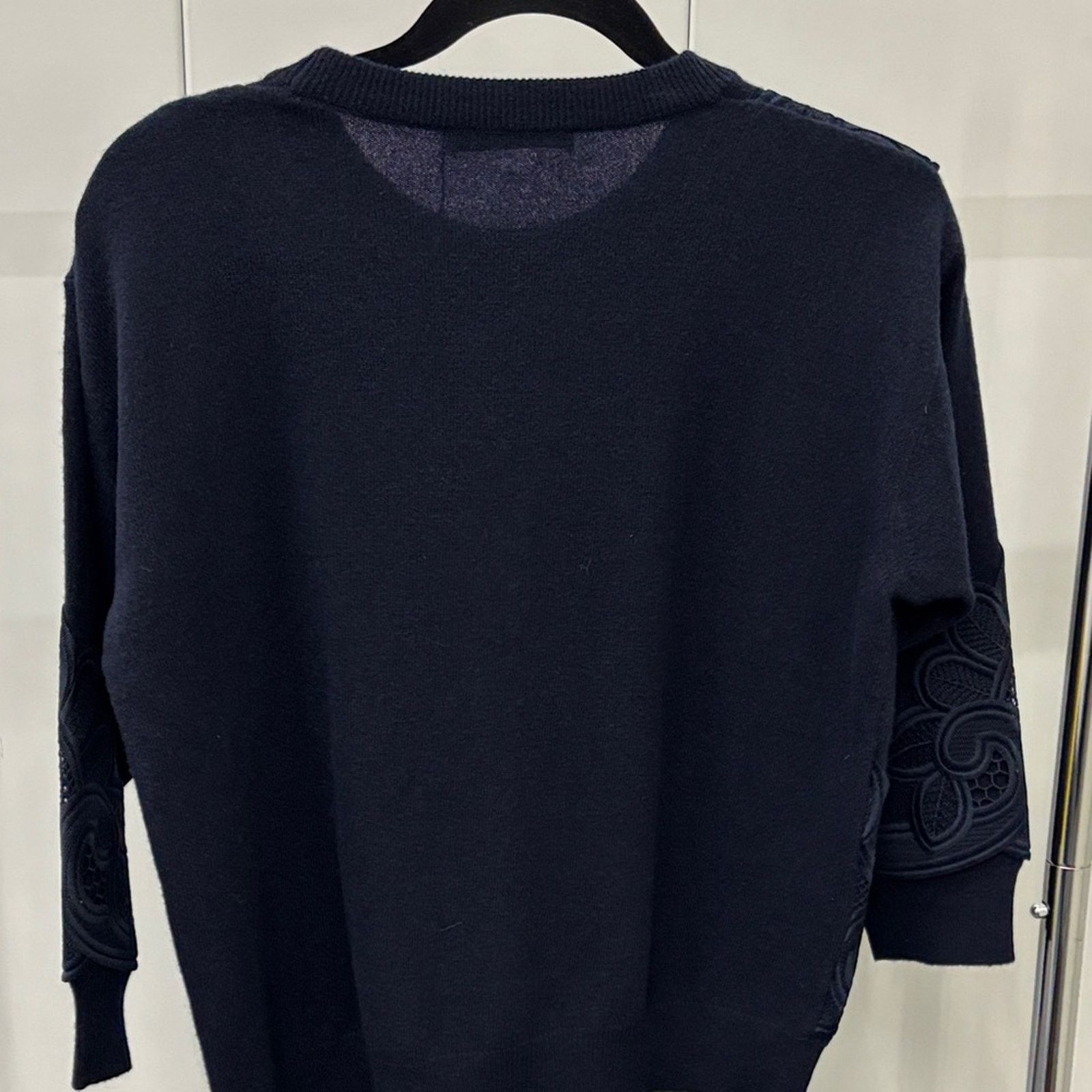 Blumarine NWT Blumarine Dark Blue Embroidered Top Size M Size M / US 6-8 / IT 42-44 - 6 Thumbnail