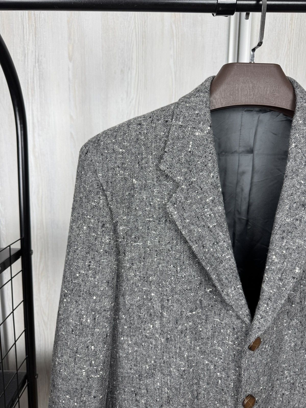 Yves Saint Laurent Yves Saint Laurent x Lanificio Paoletti wool tweed blazer 46 Size 36R - 3 Thumbnail