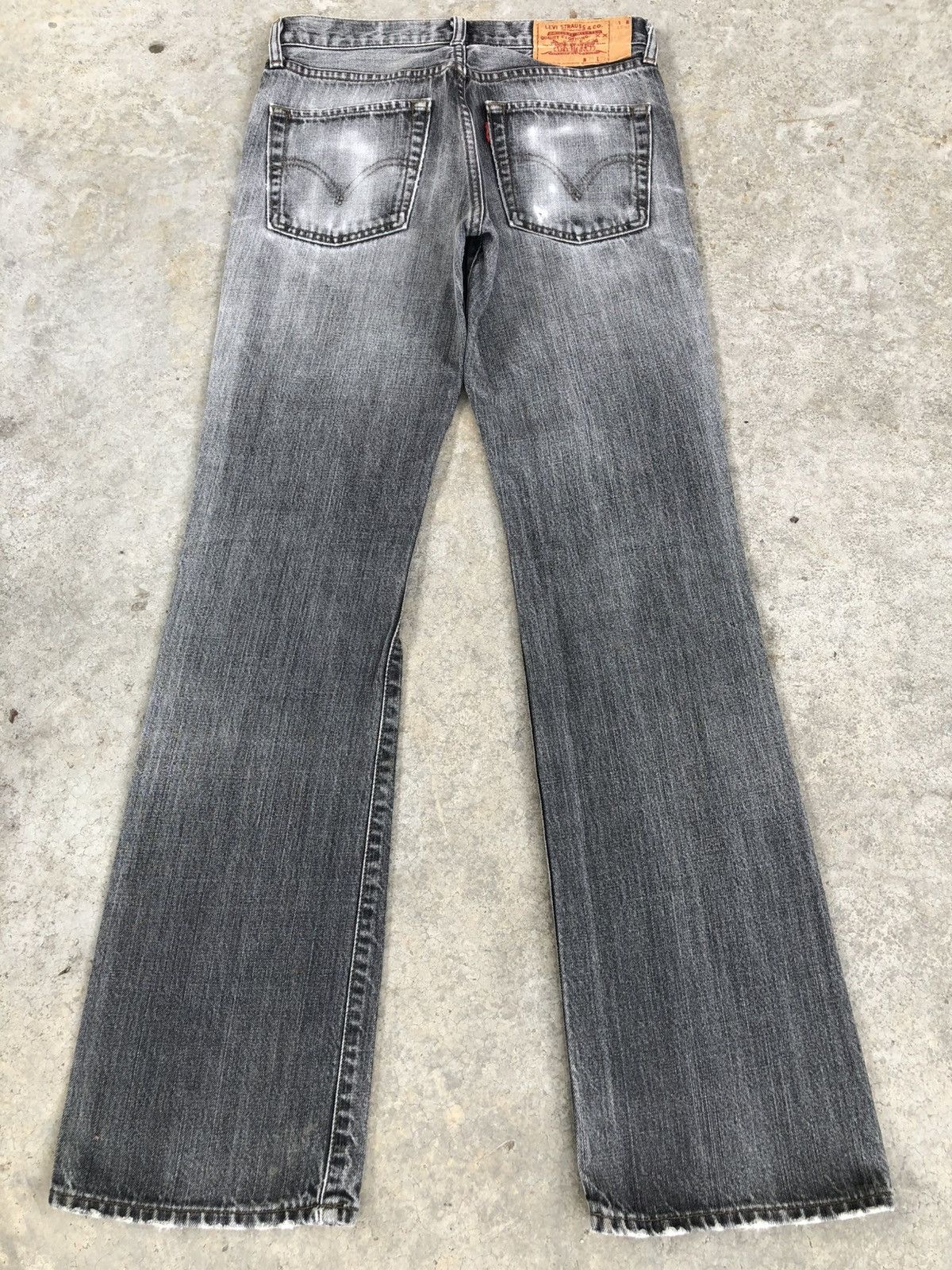 If Six Was Nine Levis 517 Flared Jeans Bootcut Distressed Jeans Size US 29 - 2 Thumbnail
