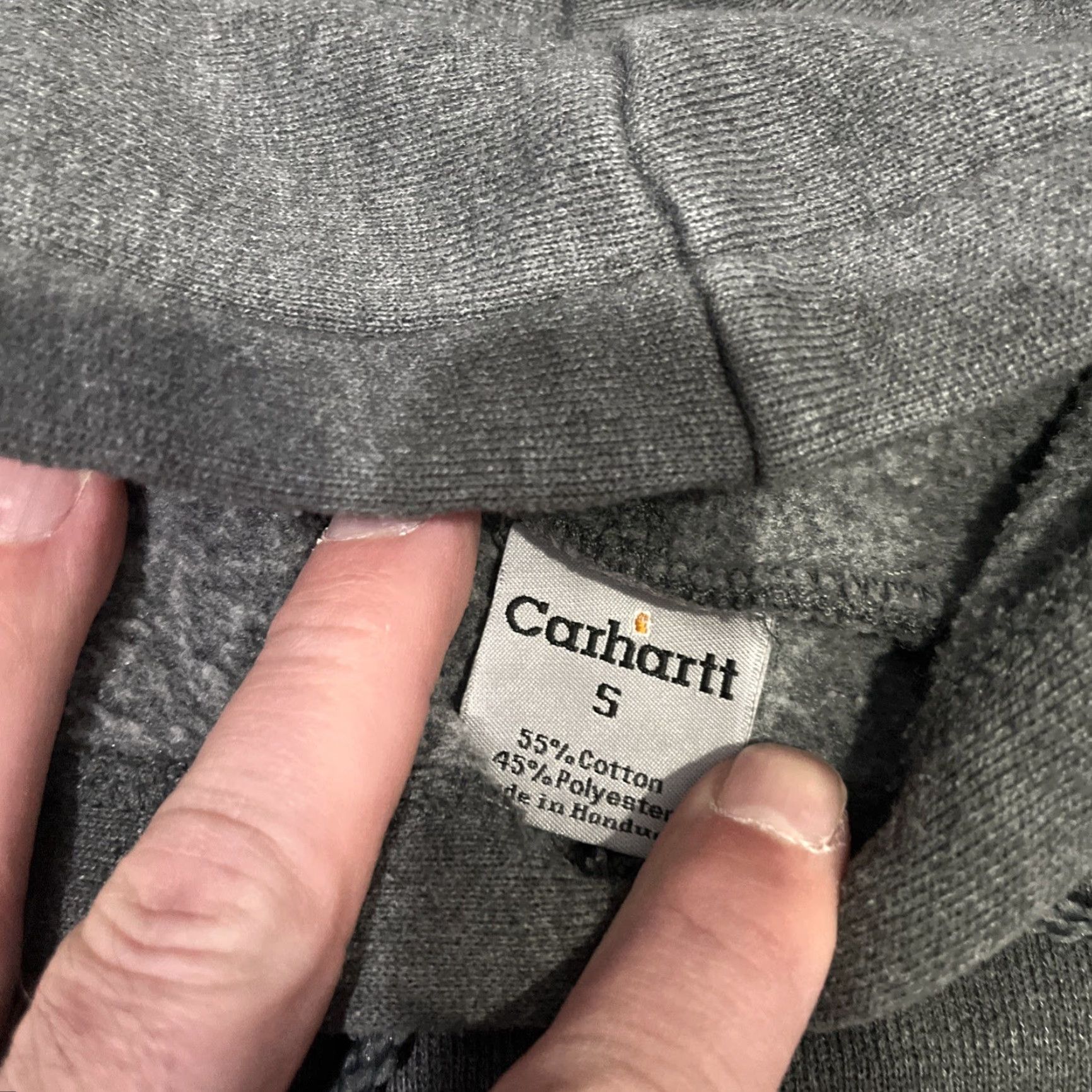 Carhartt VINTAGE Carhartt Hoodie Mens S Pullover Hooded Sweatshirt Gray Hughes Motorsports 14 Size US S / EU 44-46 / 1 - 6 Thumbnail