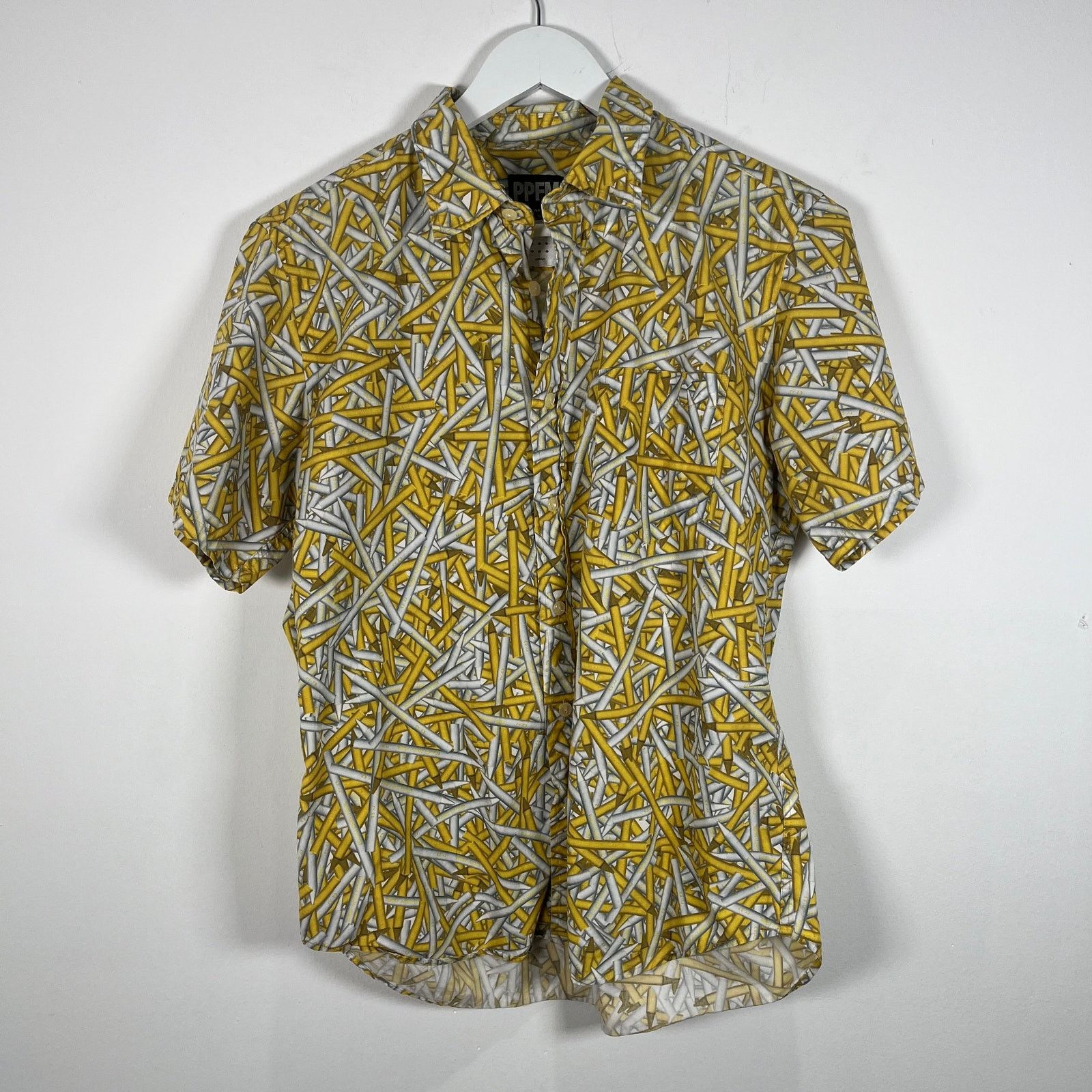 PPFM PPFM Yellow 'Crayon' Button-Up Shirt Size M Size US M / EU 48-50 / 2 - 1 Thumbnail