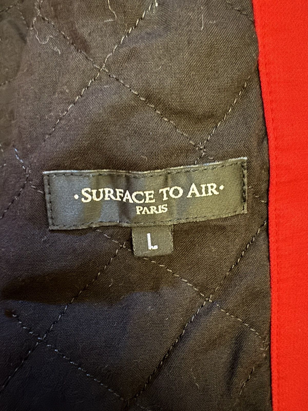 Surface To Air Surface To Air Paris Red Bomber Jacket Size US L / EU 52-54 / 3 - 10 Thumbnail