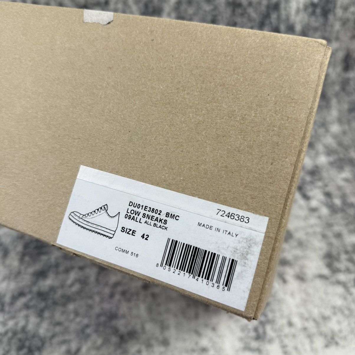 Rick Owens Rick Owens DRKSHDW Black Foil Denim Low Shoes Size US 9 / EU 42 - 8 Thumbnail
