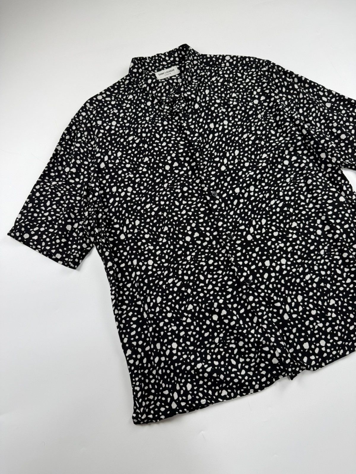 Saint Laurent Paris Saint Laurent Leopard Print Viscose Shirt Size US M / EU 48-50 / 2 - 3 Thumbnail