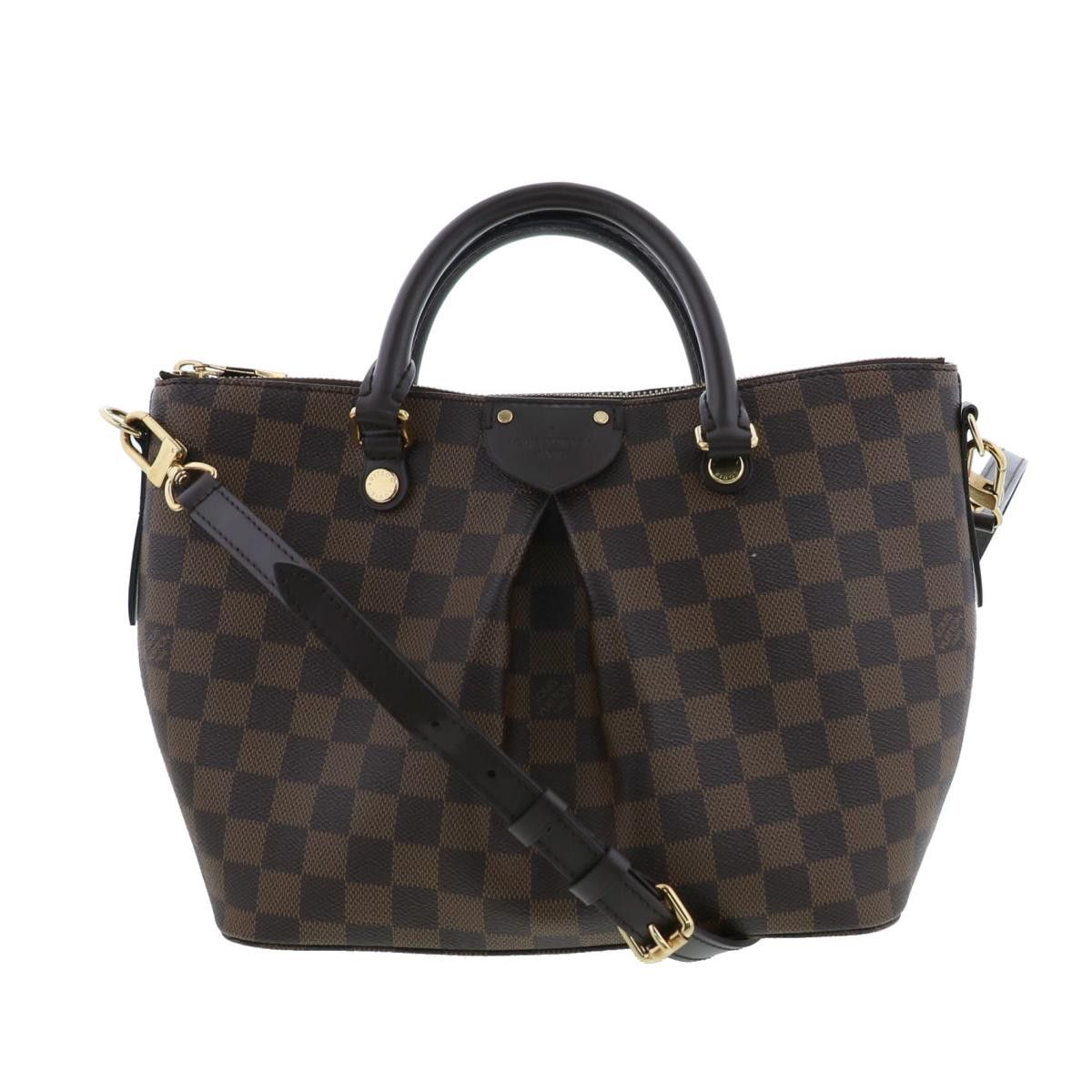 Louis Vuitton Siena PM Bag Shoulder Bag Damier Ebene Brown
