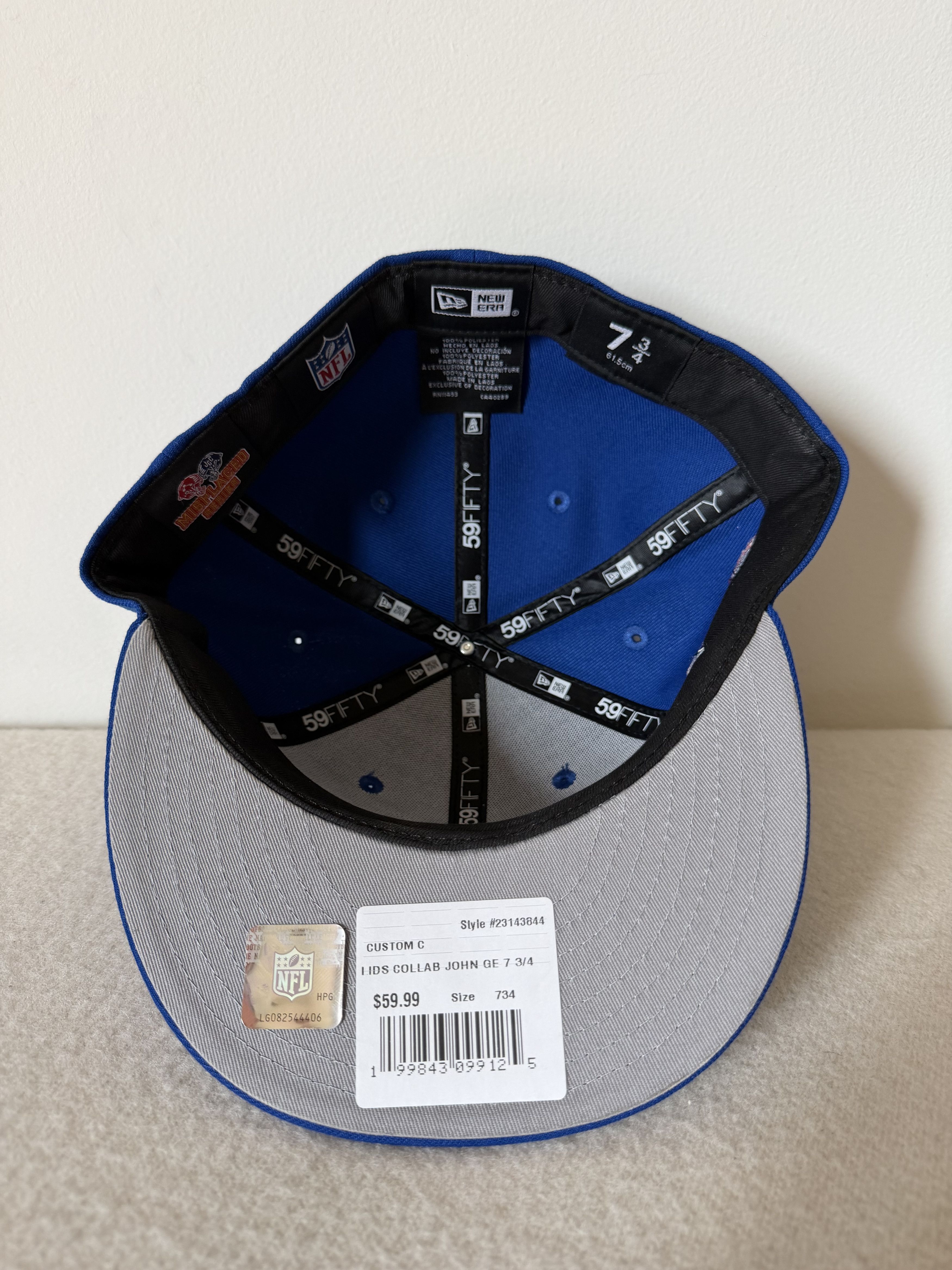 New Era 7 3/4 John Geiger New Era Misplaced New York Giants Size ONE SIZE - 6 Thumbnail