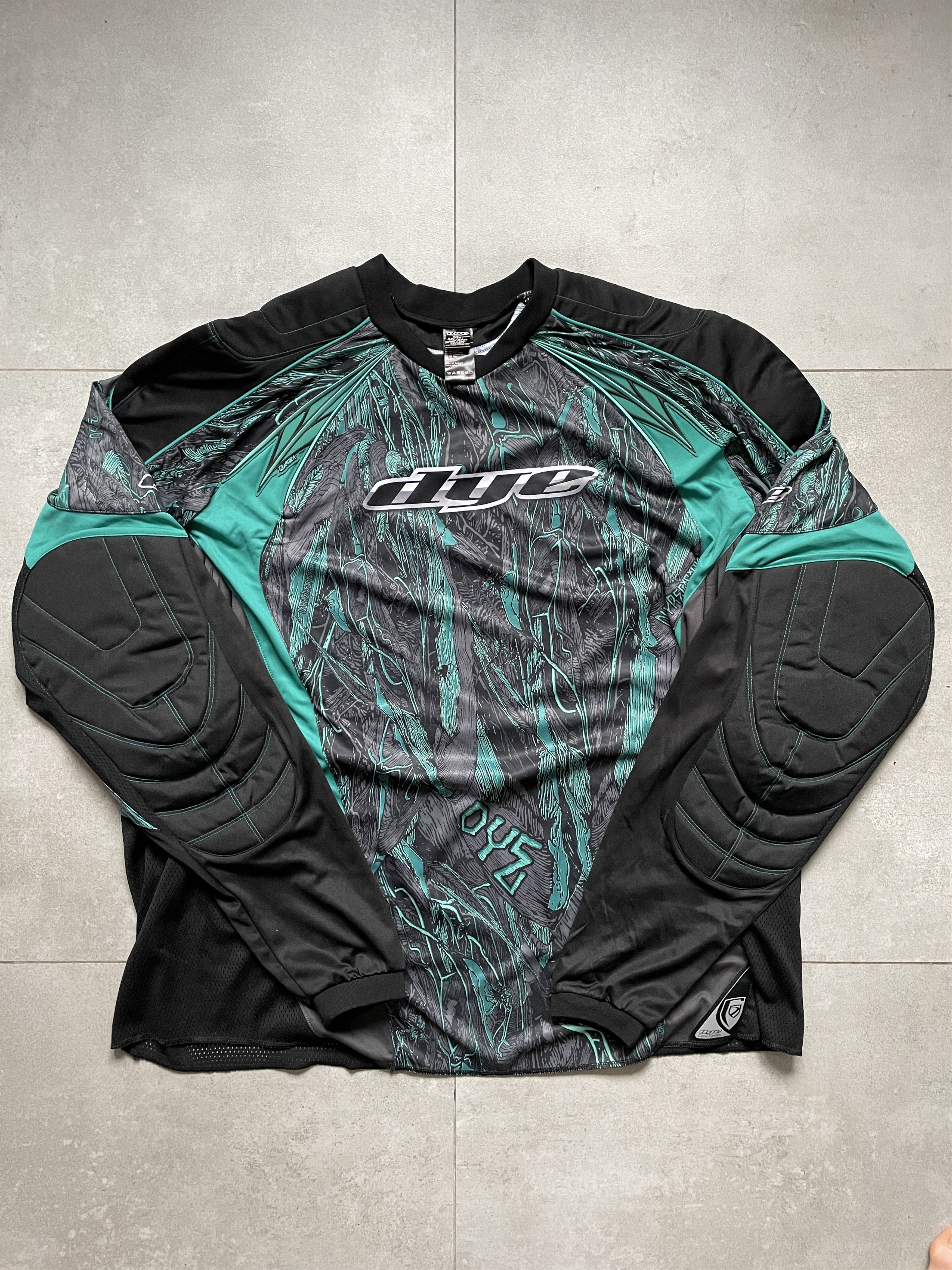Fox Racing DYE MOTOCROSS BLACK TURQOISE LONGSLEEVE JERSEY Size US XXL / EU 58 / 5 - 3 Thumbnail
