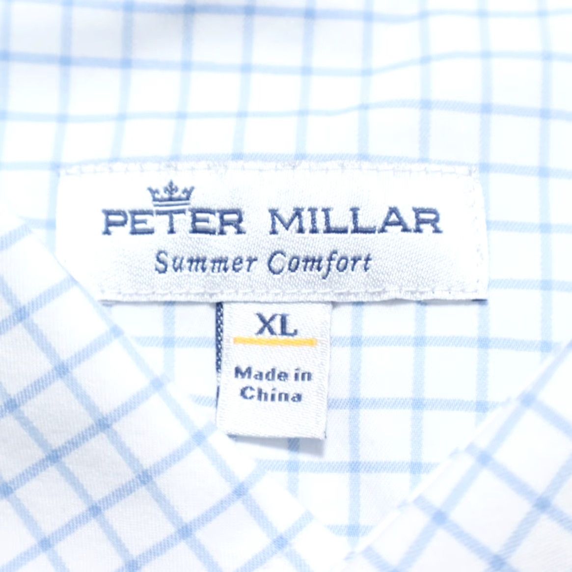 Peter Millar VINTAGE Peter Millar Summer Comfort Striped 3/4 Sleeve Button Down Shirt White Men's XL Size US XL / EU 56 / 4 - 5 Thumbnail