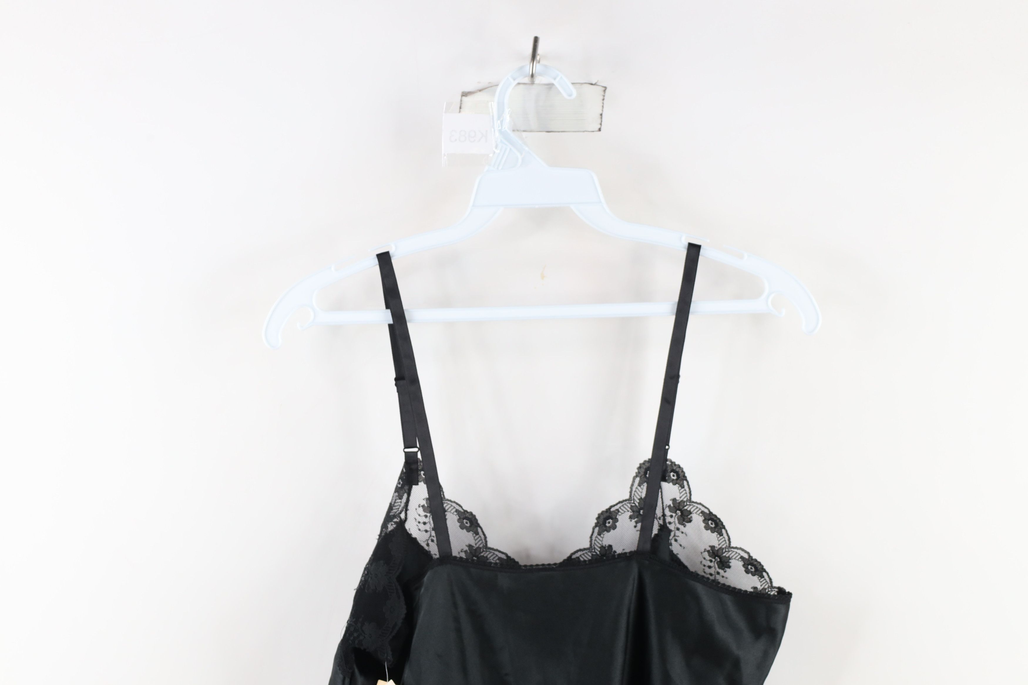 Vintage Deadstock Vintage 90s Satin Snap Crotch Teddy One Piece USA Size L / US 10 / IT 46 - 14 Thumbnail