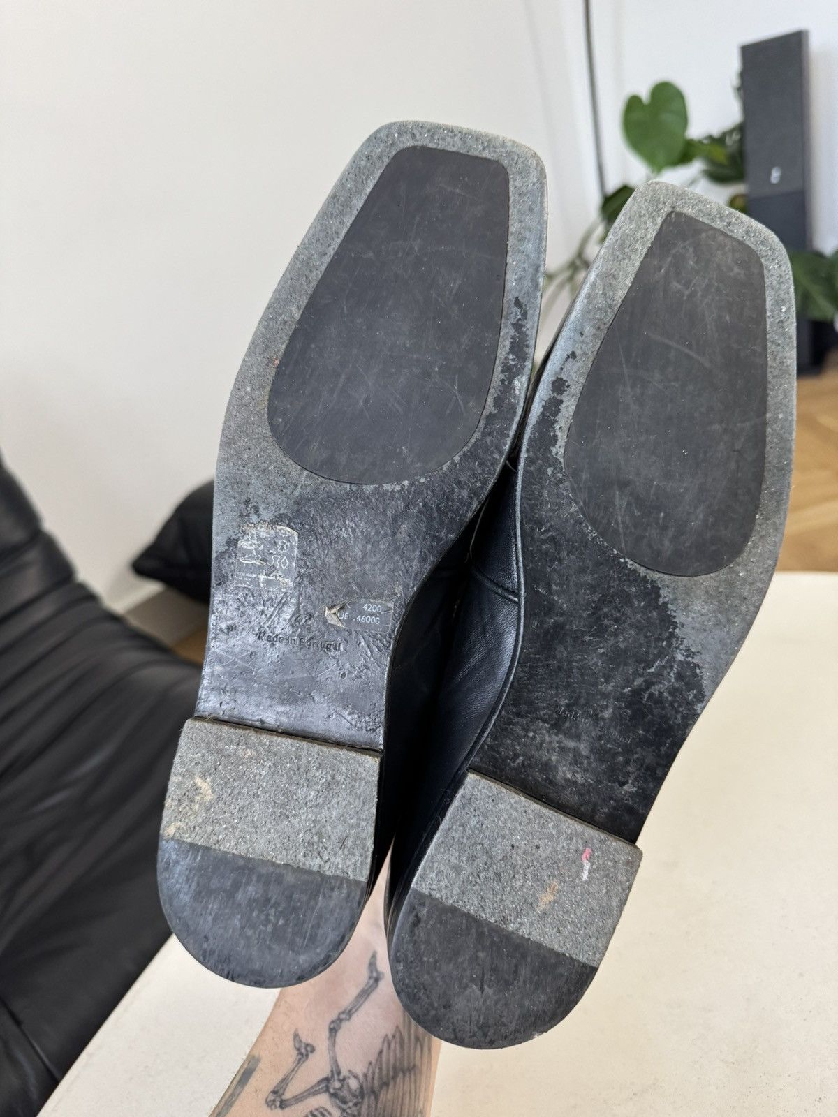 Cos Black High Quality COS Leather Loafers Vintage Y2k Hype Size US 8.5 / EU 41-42 - 7 Thumbnail
