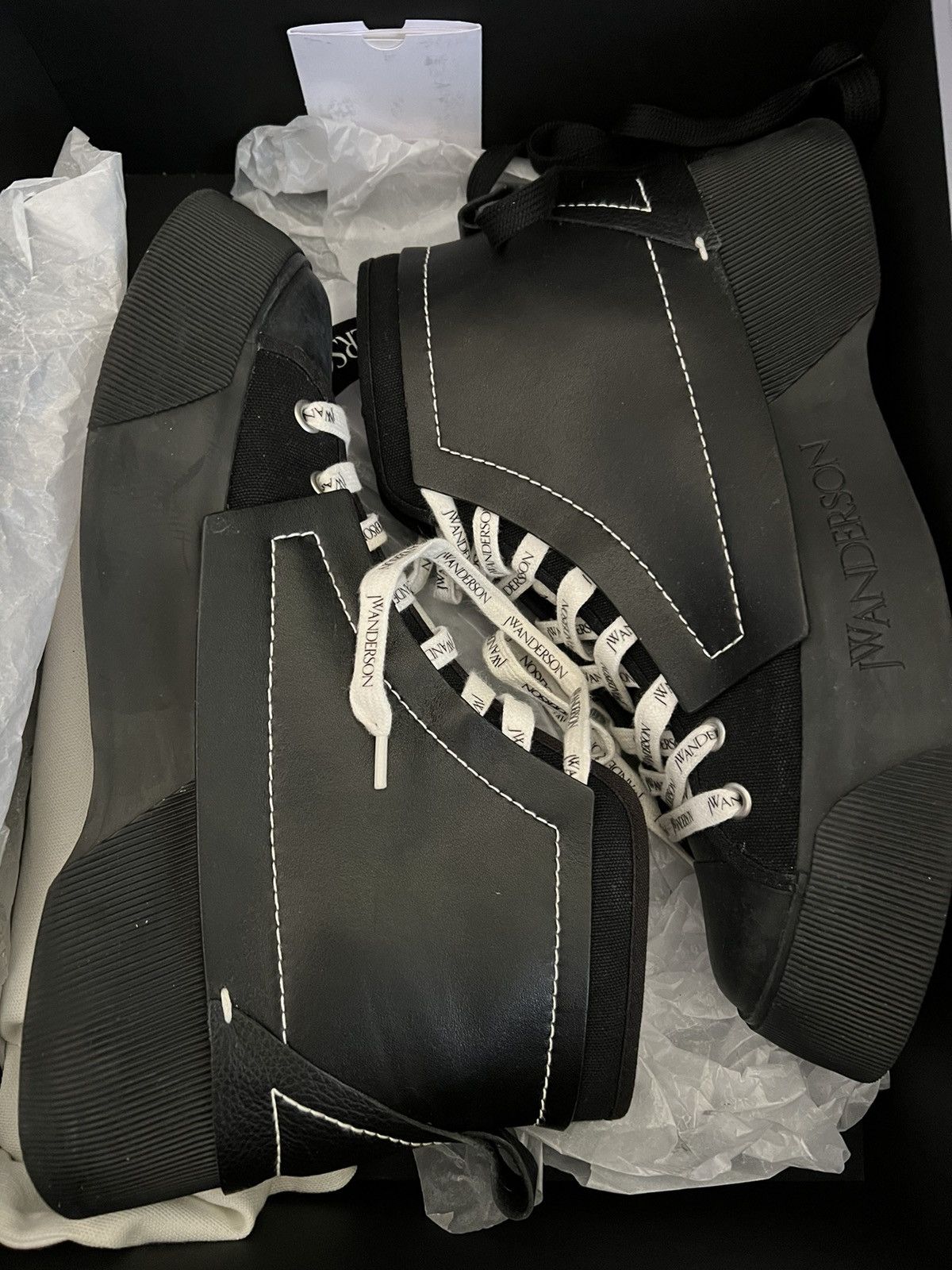 JW Anderson JW Anderson BLACK TRAINERS SNEAKERS EU43 US 10 Size US 10 / EU 43 - 1 Thumbnail