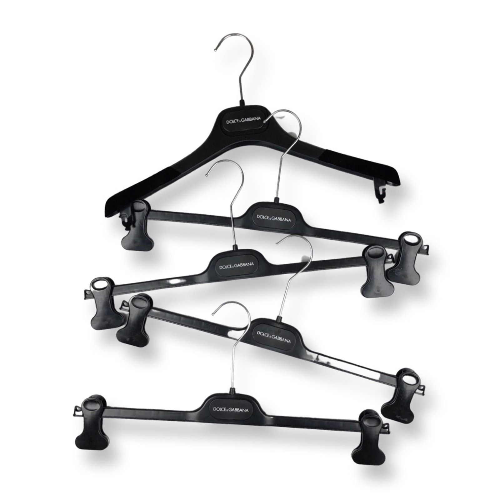 Dolce & Gabbana Dolce & Gabbana Logo Plastic Hangers Size ONE SIZE - 1 Thumbnail