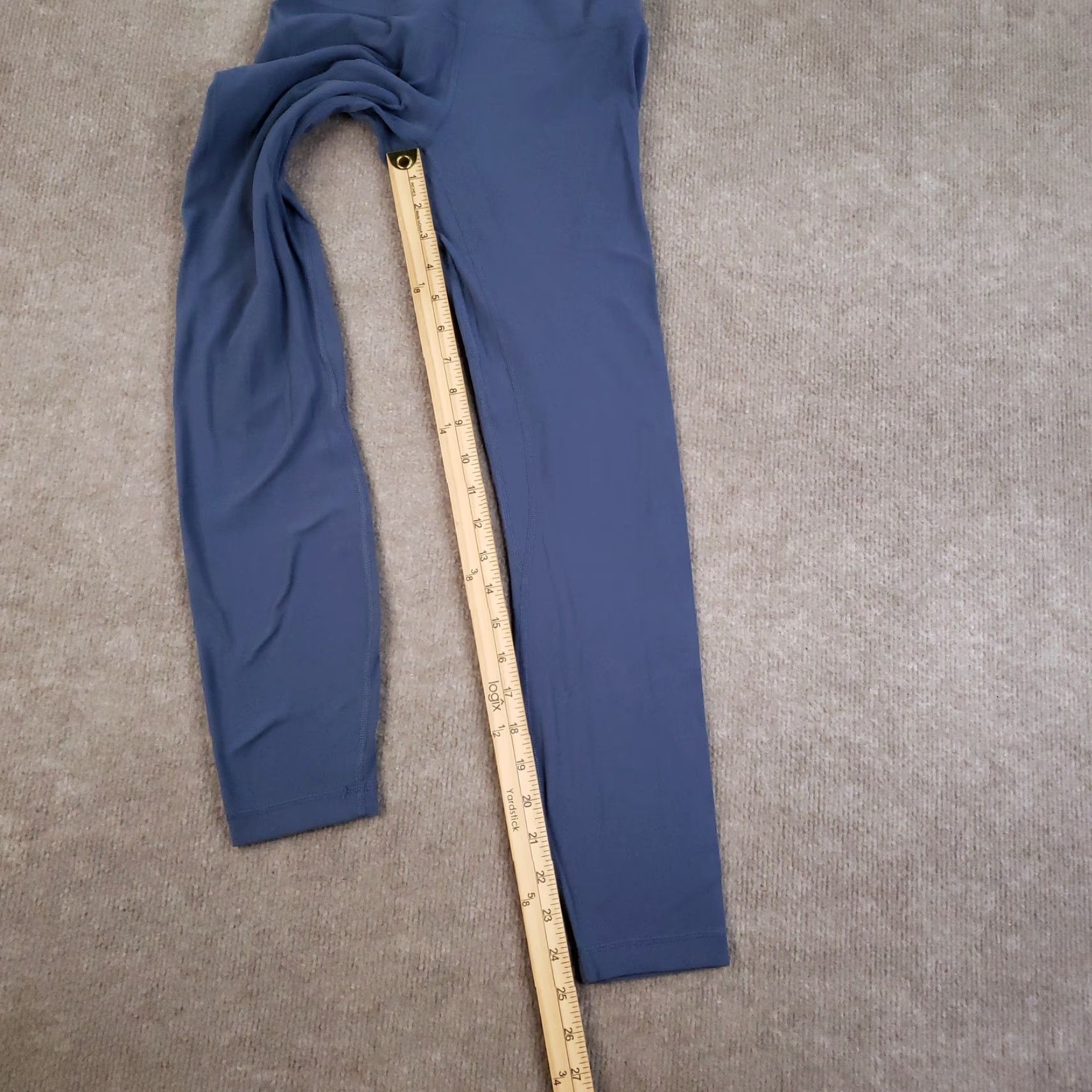 Lululemon Lululemon Leggings Womens 4 Blue High Rise Yoga Athletic Gym Soft Nylon Spandex Breathable Lightweight Elastic Waist Stretch Athleisure Size 27" / US 4 / IT 40 - 2 Thumbnail