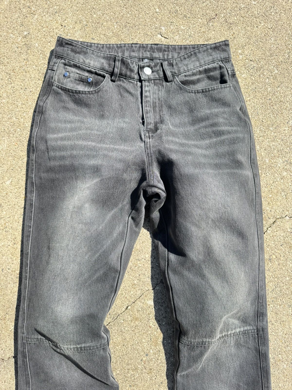 Other Rare black Ash Denim Black Faded slim Boot cut rare Size US 34 / EU 50 - 3 Thumbnail