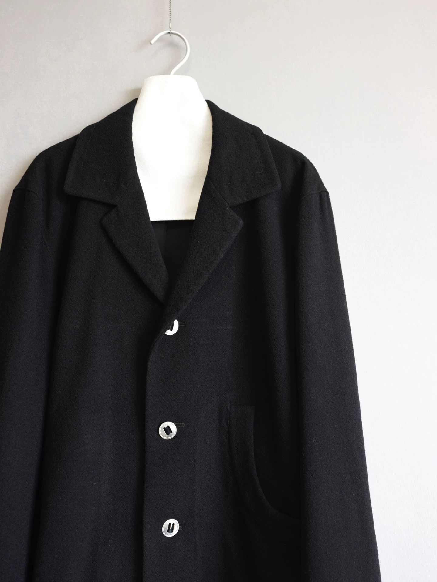 Yohji Yamamoto Yohji Yamamoto 05AW Silver Button Handstitched Jacket 3 Size US L / EU 52-54 / 3 - 3 Thumbnail