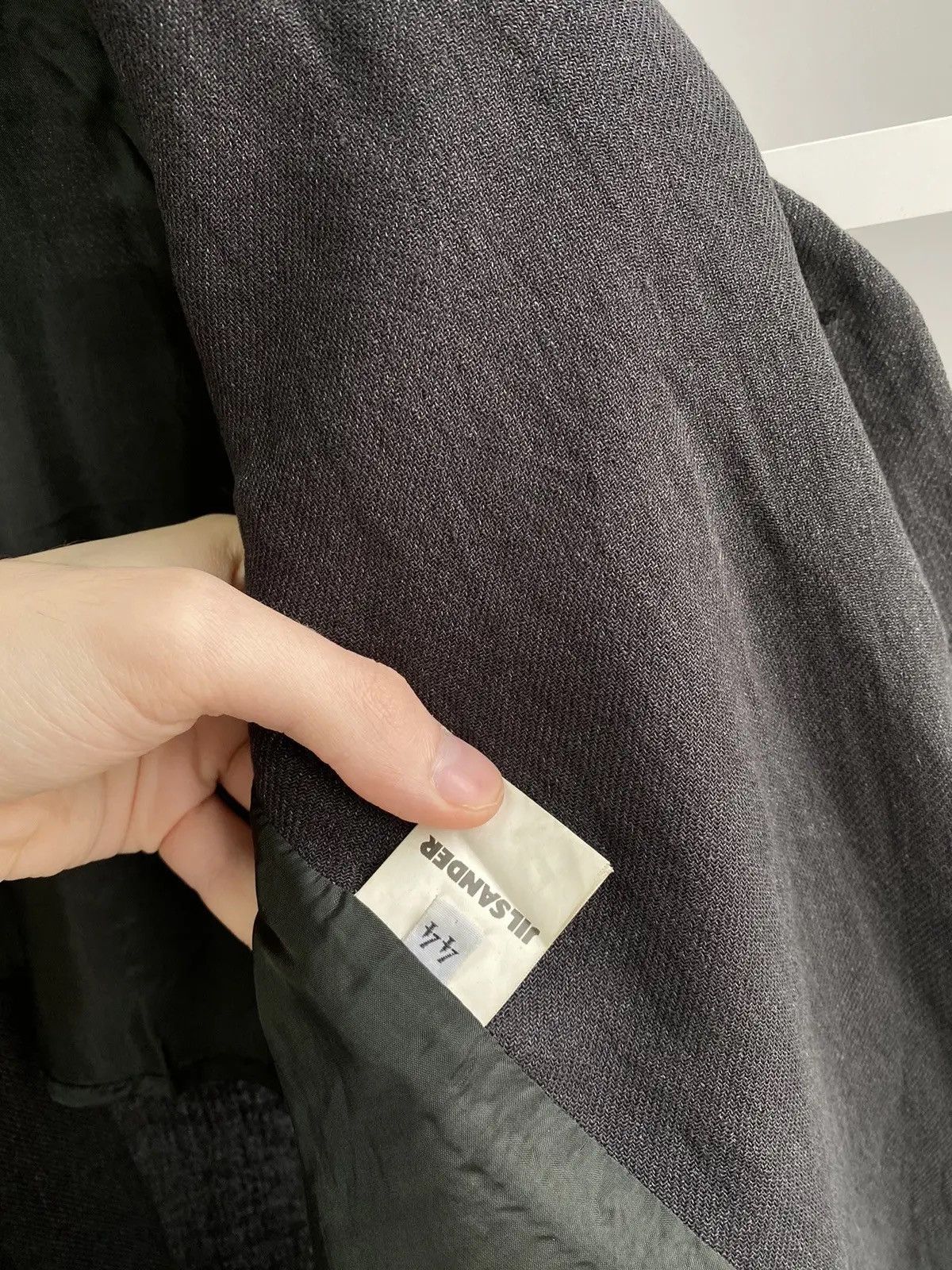 Designer × Jil Sander × Vintage Vintage Jil Sander Women’s Luxury Designer Grey Blazer Size L / US 10 / IT 46 - 11 Thumbnail