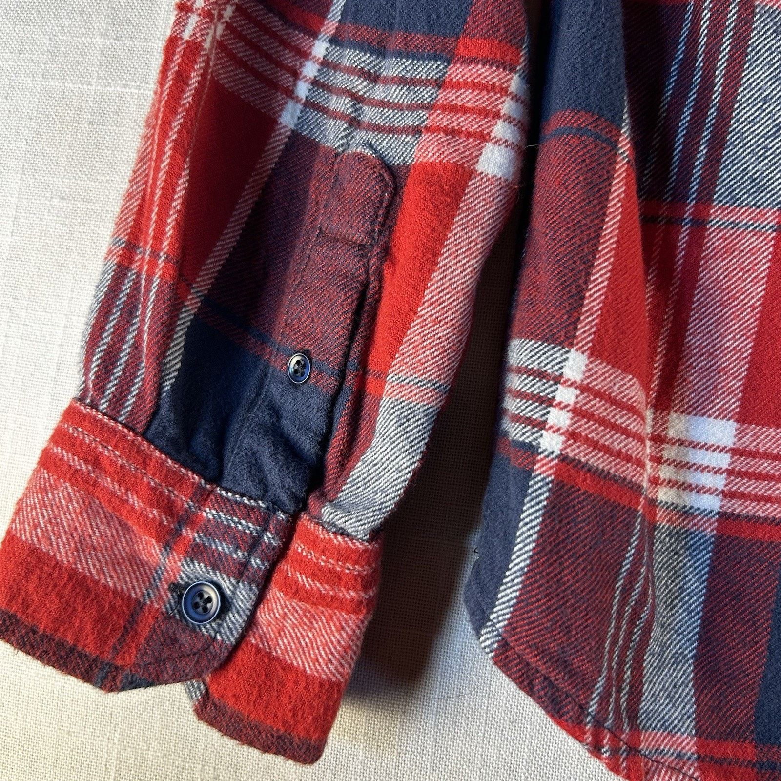 Hurley Hurley Shirt Men S Blue/Red/White Plaid Flannel Long Sleeve Size US S / EU 44-46 / 1 - 12 Thumbnail