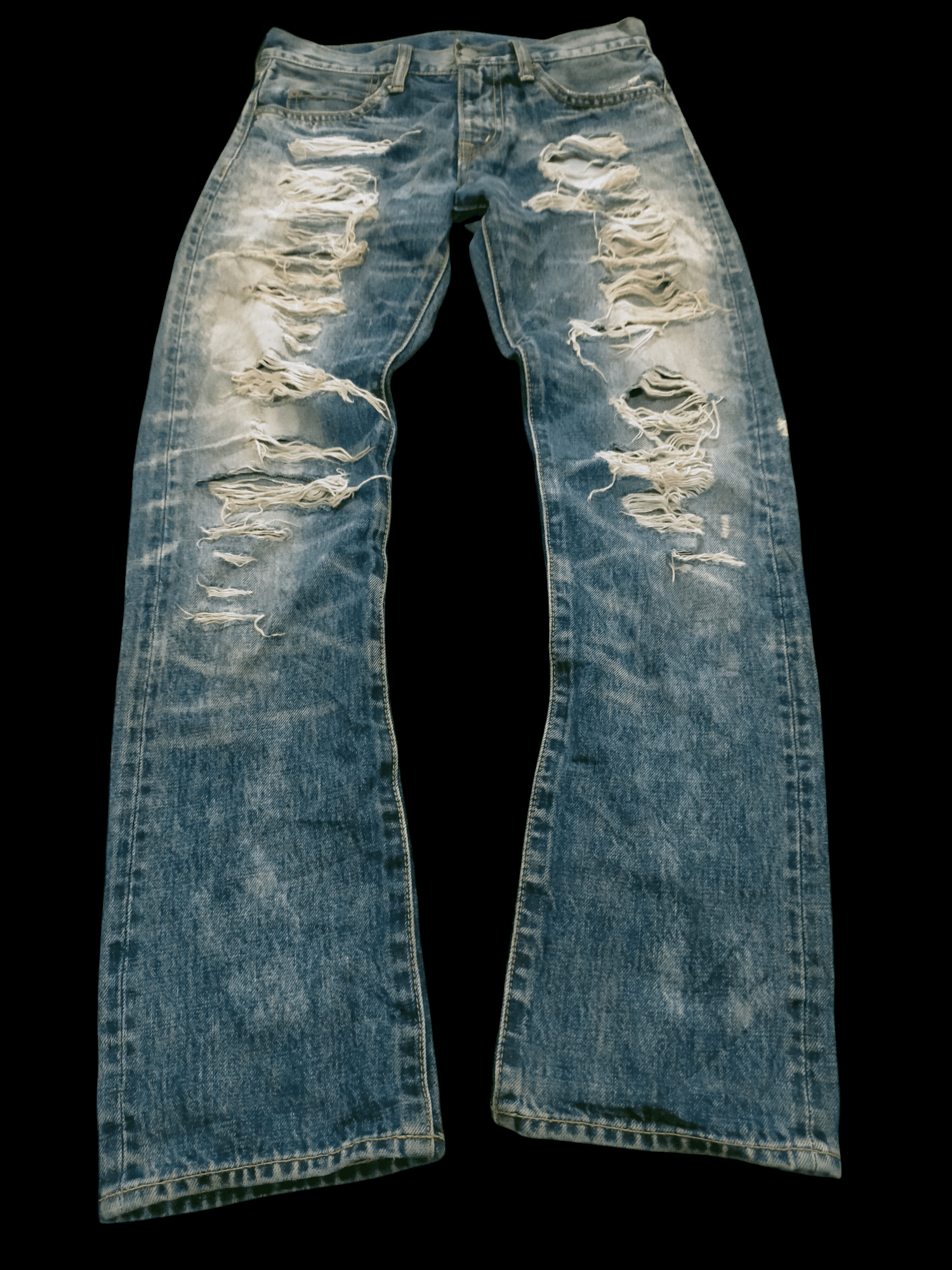 If Six Was Nine × Japanese Brand 🔥Insane🔥Rna Inch Kapital Style Distressed Denim Size US 28 / EU 44 - 1 Thumbnail