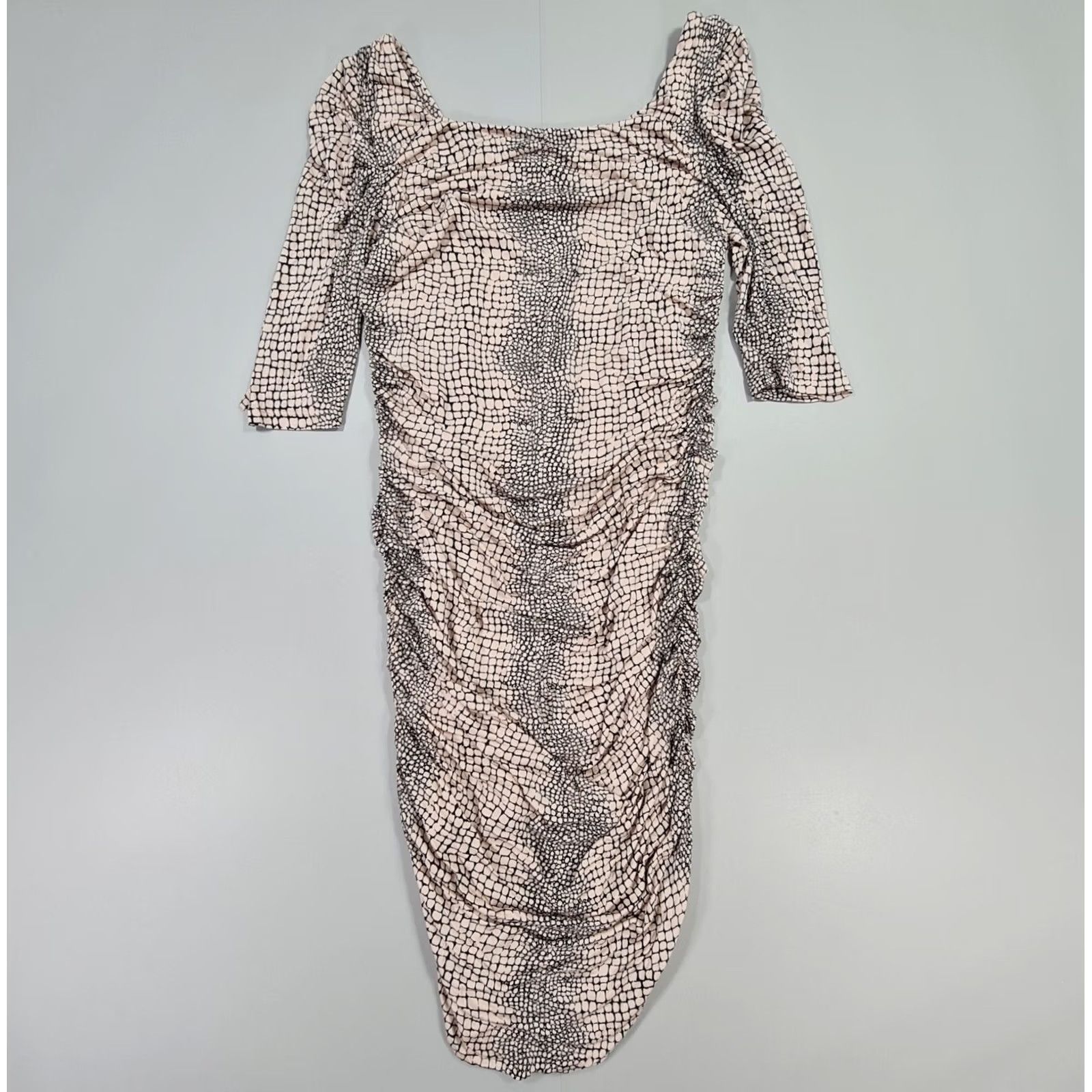 Vintage Alice by Temperley Brown Womens Knee Length Bodycon Dress Size L / US 10 / IT 46 - 2 Thumbnail