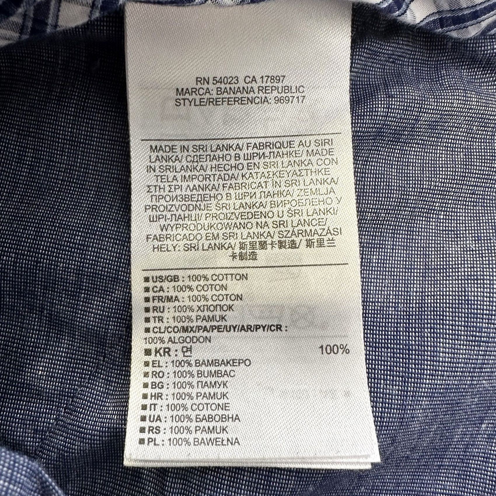 Banana Republic Banana Republic Kentfield Pants Mens 34x29 Blue Cotton Straight Chino Shirt Size US 34 / EU 50 - 6 Thumbnail