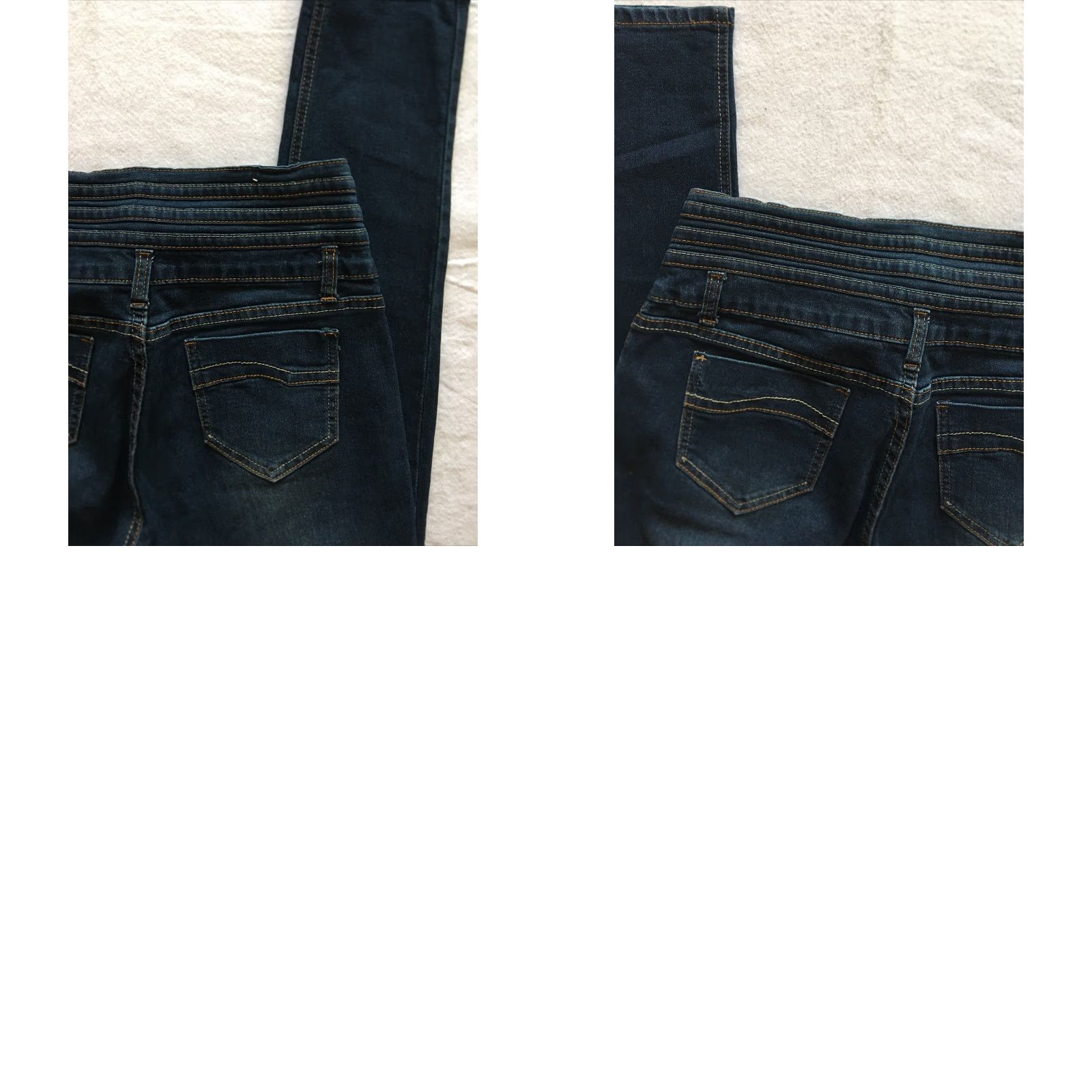 Vintage D&B DEEP BLUE Jeans Women’s Size 11 ZIPPER FLY BLUE Stretch Four Buttons Skinny Inseam 31 Women Jeans Size 32" / US 10 / IT 46 - 8 Thumbnail