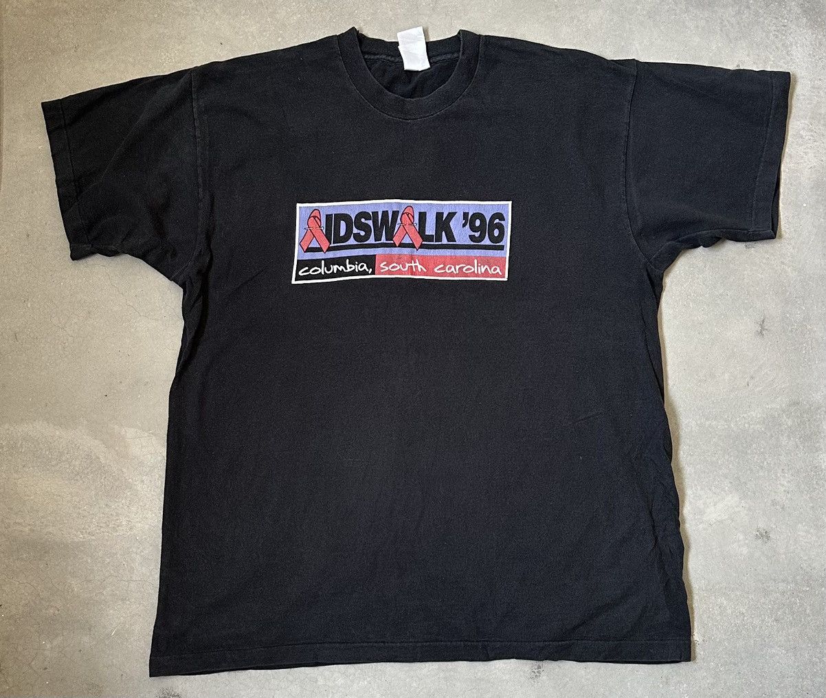 Vintage VINTAGE AIDS WALK 1996 TEE Size US XL / EU 56 / 4 - 1 Thumbnail
