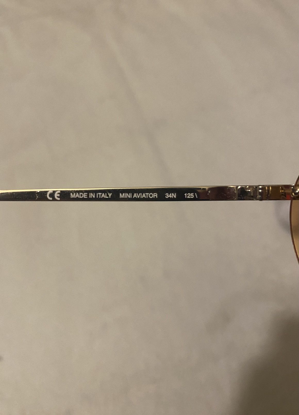 Dior Dior 00’s Orange Tint Mini Aviator Sunglasses Size ONE SIZE - 6 Thumbnail