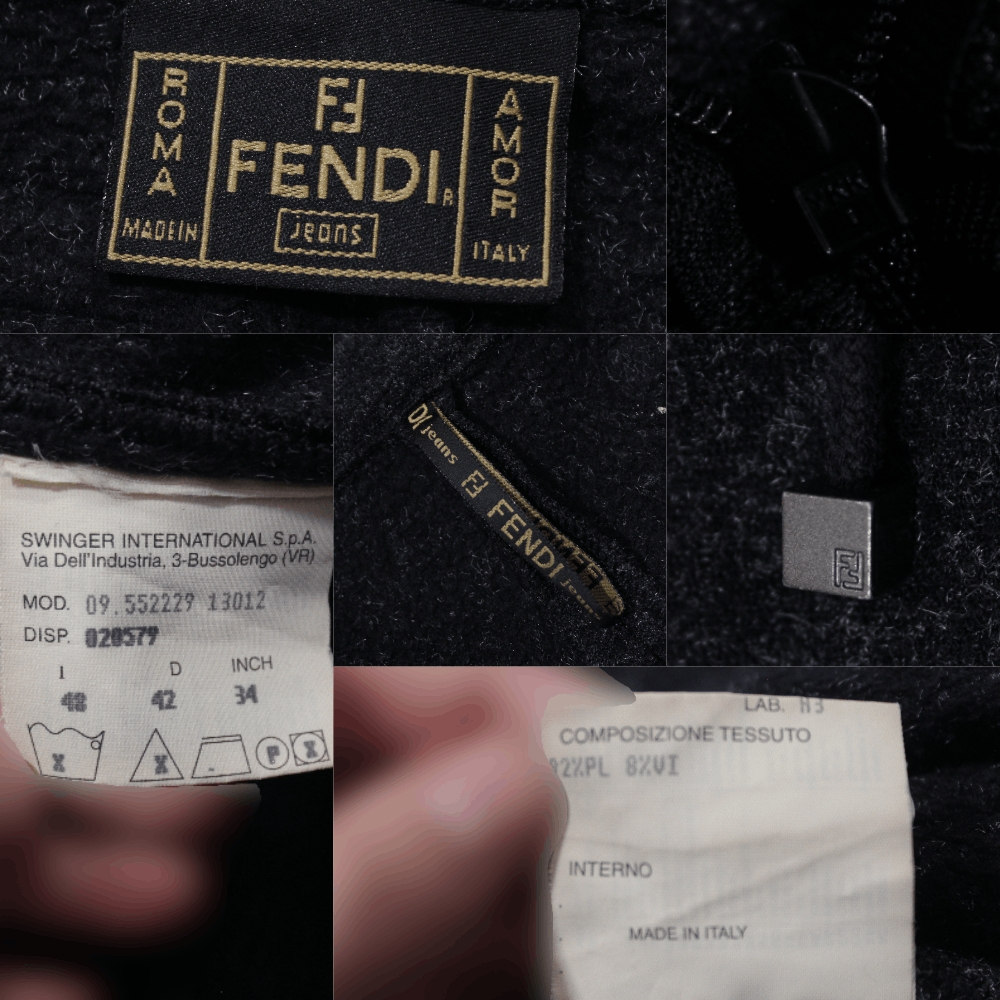 Fendi 90S Logo Skirt Vintage Size 34" / US 12 / IT 48 - 6 Thumbnail