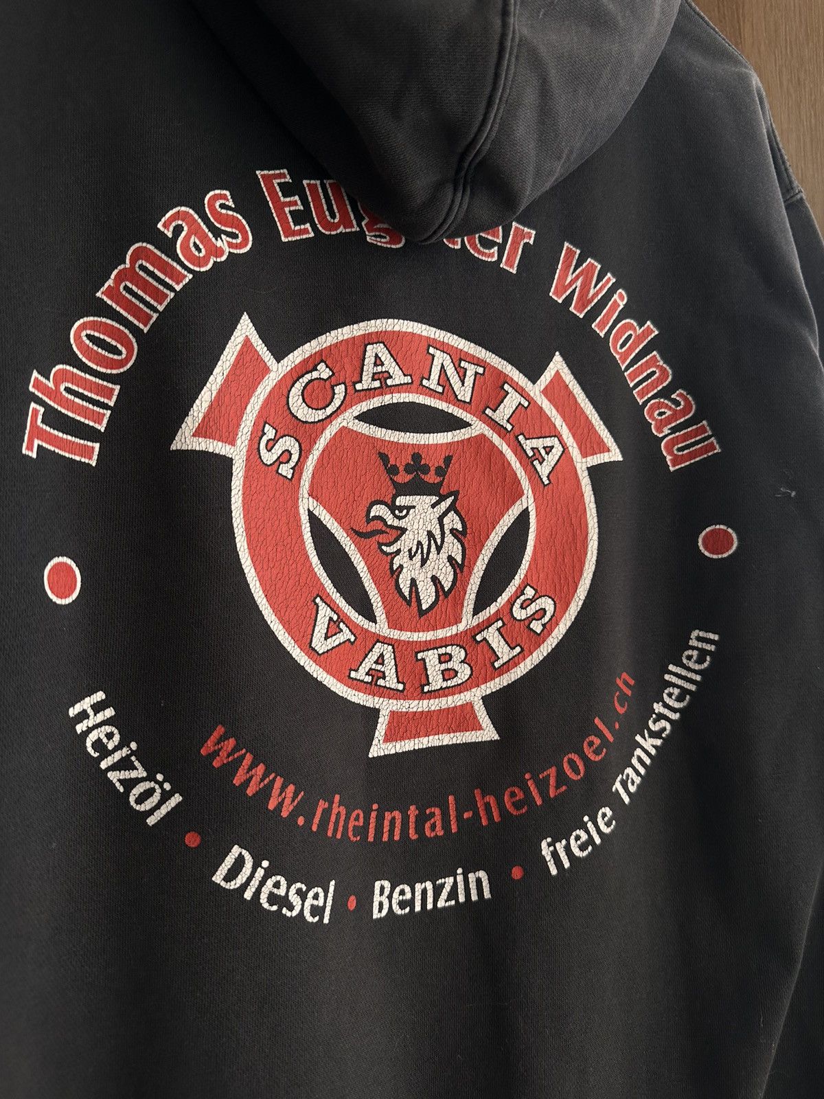 Vintage Scania Vabis Thomas Widnau Racing Hoodie, image size:1200x1600