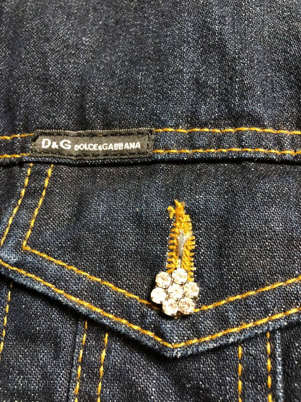 Dolce & Gabbana Dolce and Gabbana Vintage Denim Jacket Size L / US 10 / IT 46 - 11 Thumbnail