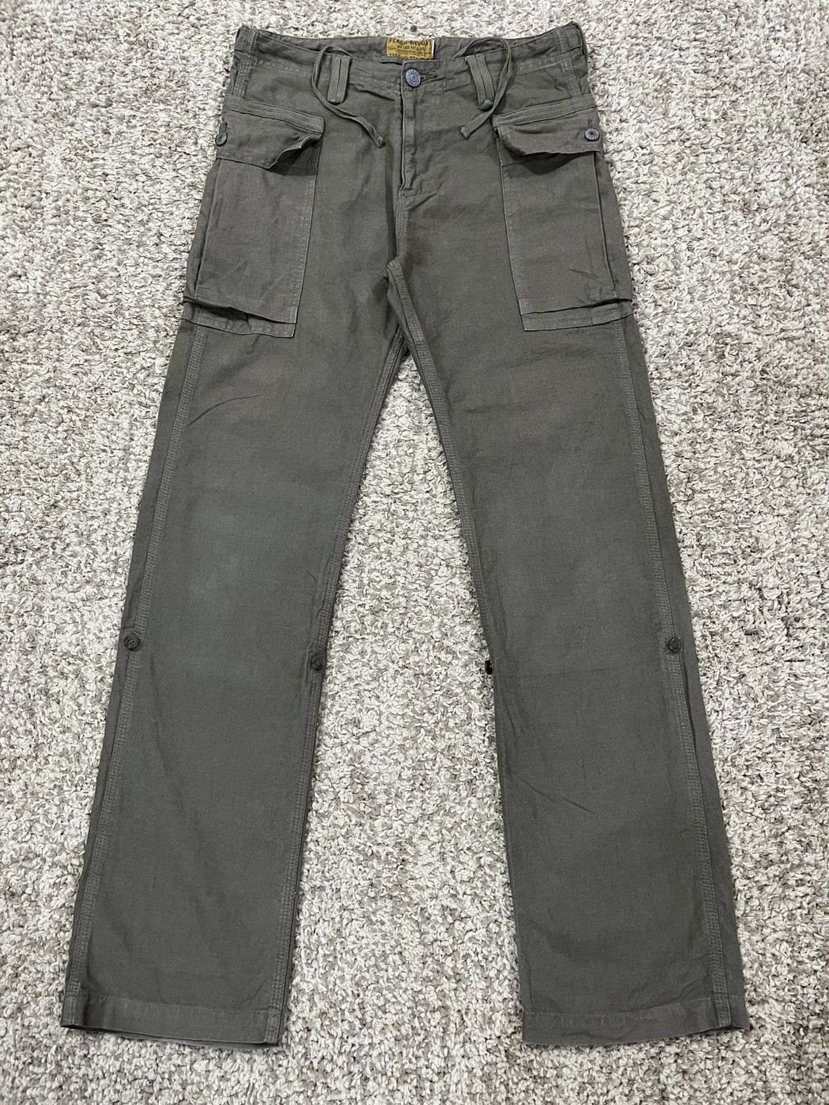 Japanese Brand FINAL DROP‼️ 🔥 FLASH REPORT WIDE POCKET FATIGUE PANTS Size US 32 / EU 48 - 1 Thumbnail
