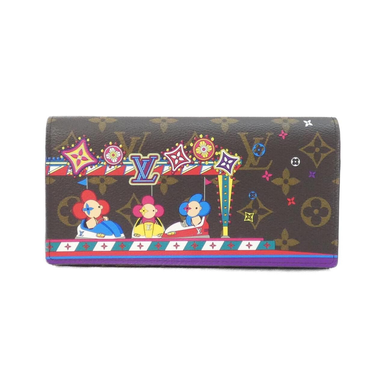 Louis Vuitton Louis Vuitton Louis Vuitton Monogram Portefeuille Sarah Long Wallet Textile Long Wallet M69747 DUTY FREE for USA Size ONE SIZE - 1 Thumbnail