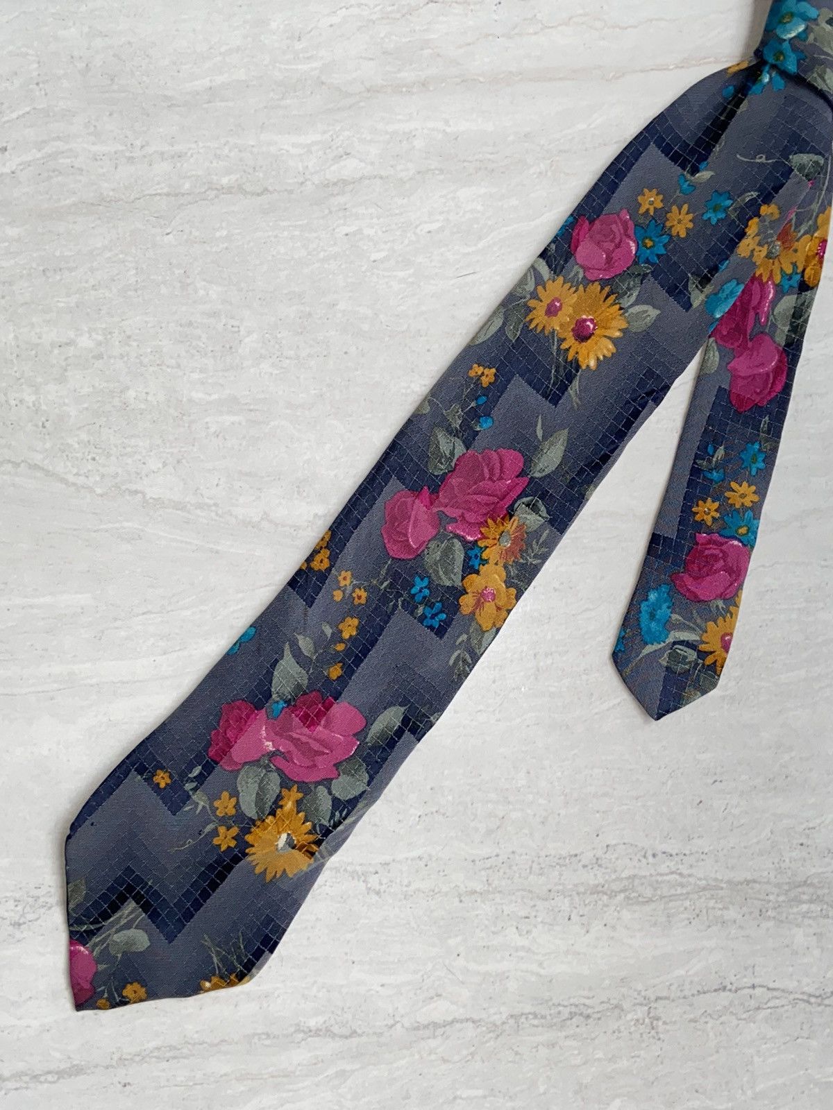 Hugo Boss HUGO BOSS Flower Motive Tie Size ONE SIZE - 10 Thumbnail