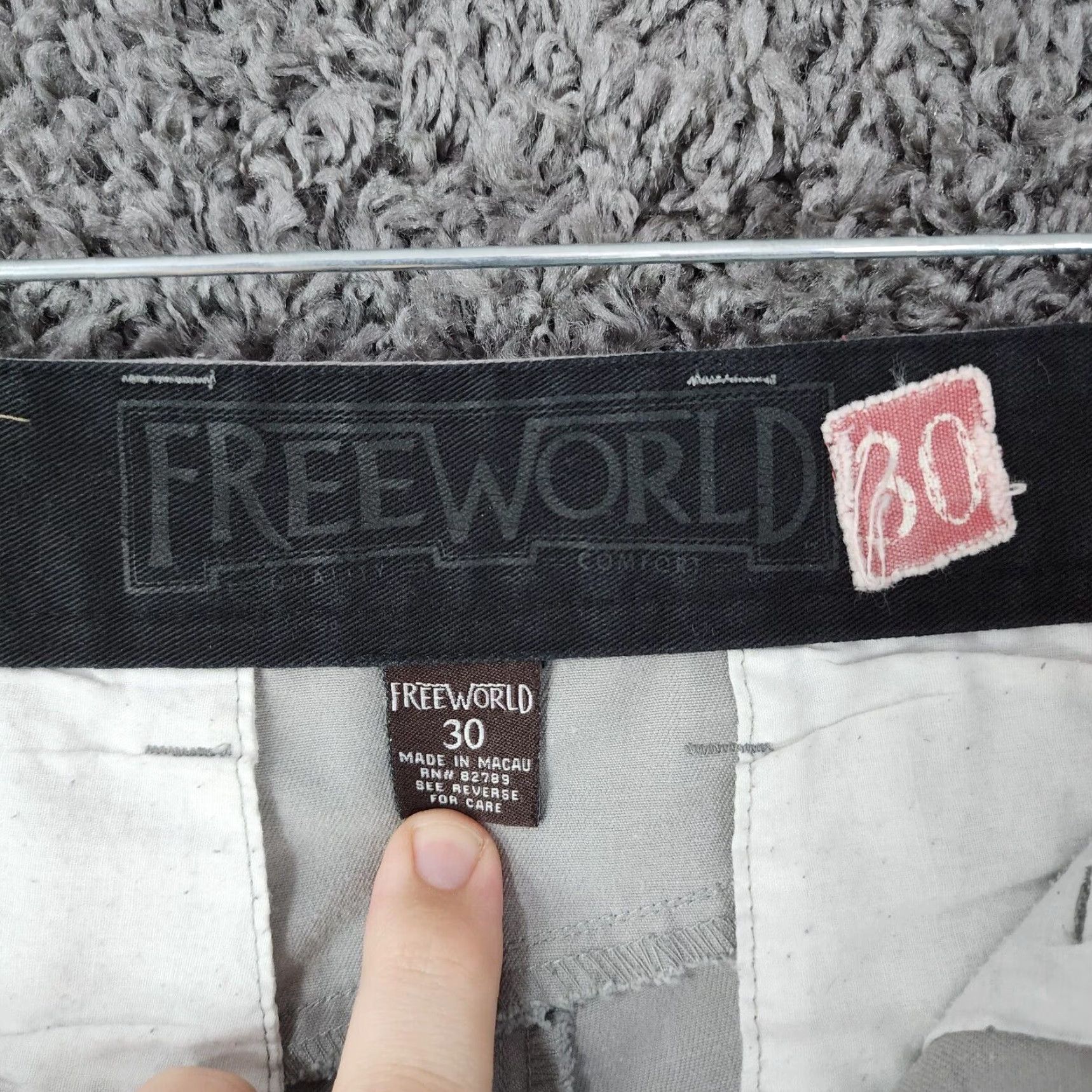 Vintage Free World Mens Gray Chino Pants Straight Leg Size 30 Size US 30 / EU 46 - 3 Thumbnail