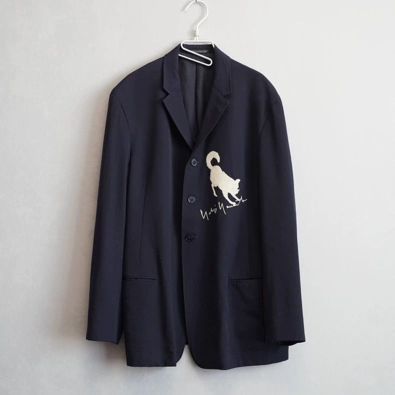 Yohji Yamamoto Yohji Yamamoto Yohji Yamamoto Embroidered Jacket Size US M / EU 48-50 / 2 - 1 Thumbnail