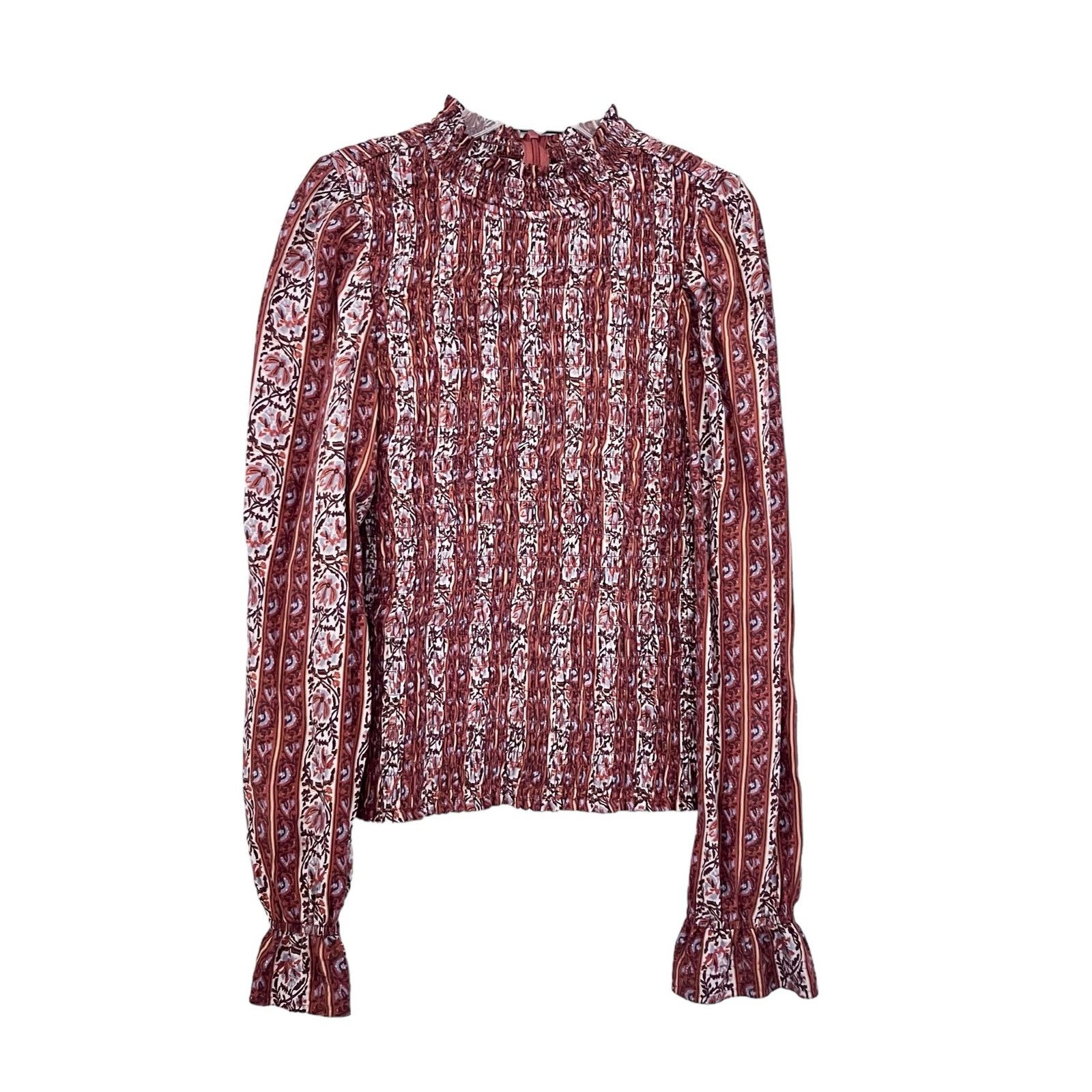 Marie Oliver Marie Oliver Glennon Mock Neck Top in Sedona Stripe Size M / US 6-8 / IT 42-44 - 3 Thumbnail