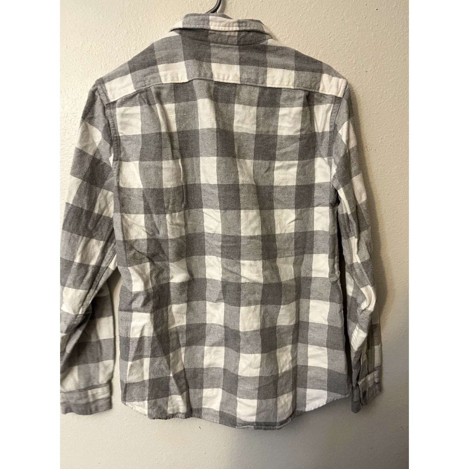 J.Crew J Crew Shirt Mens Small Gray Double Brushed Classic Midweight Flannel Button-Up Long Sleeve Collar Pocket Size US S / EU 44-46 / 1 - 3 Thumbnail