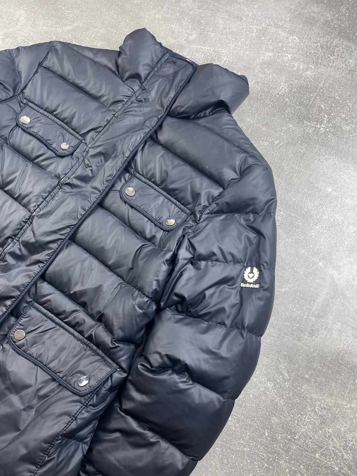 Belstaff Belstaff Silver Label Womens Navy Blue Down Puffer Jacket Size M / US 6-8 / IT 42-44 - 2 Thumbnail