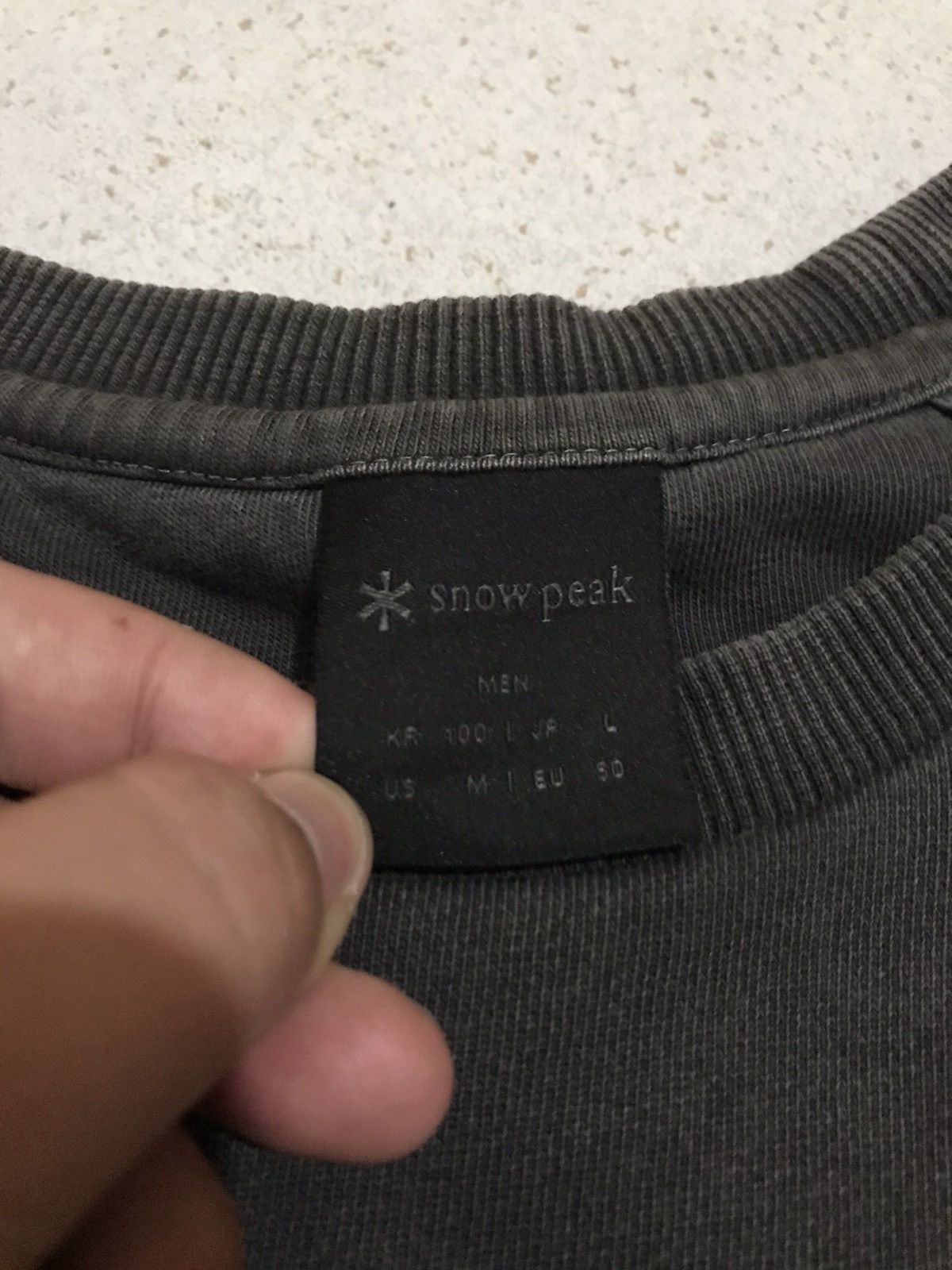 Snow Peak Snow Peak Washed Gray Sweatshirt Size US L / EU 52-54 / 3 - 7 Thumbnail