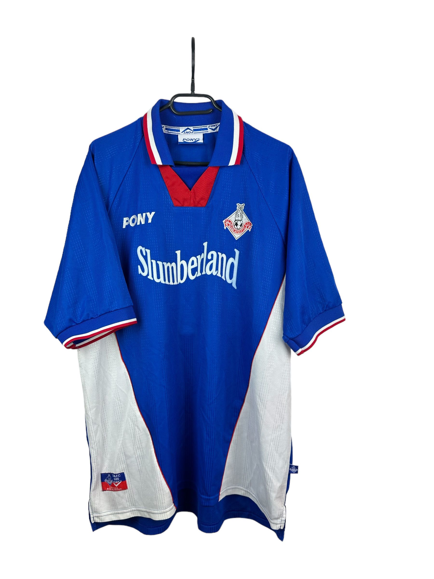 PONY × Vintage Oldham Athletic Home football shirt 1998 Soccer Jersey Rare Size US XL / EU 56 / 4 - 1 Thumbnail