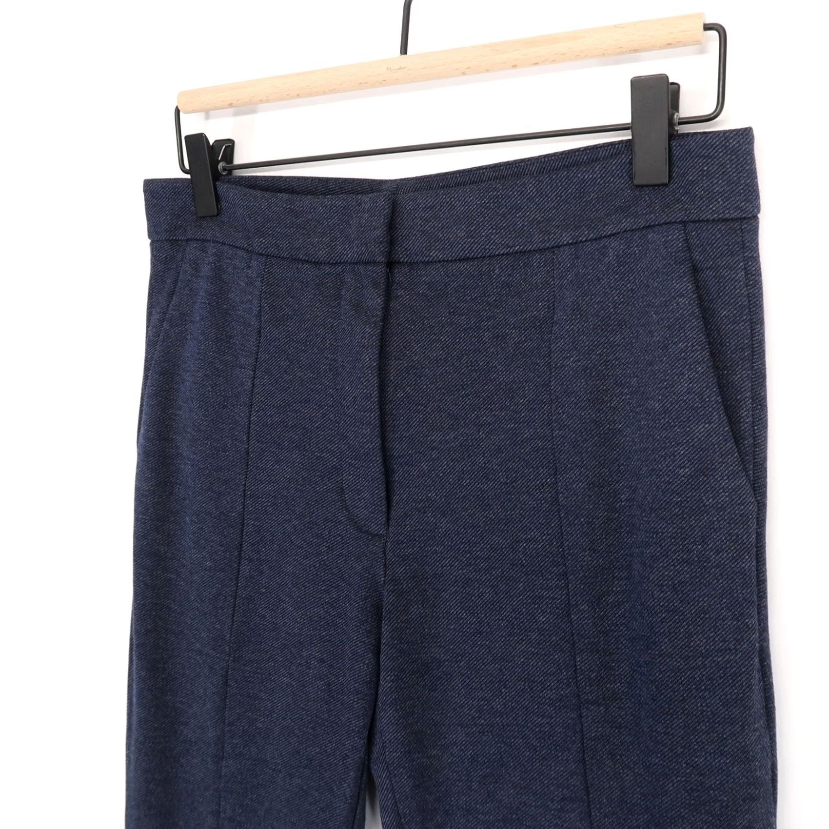 Tibi Tibi Pants Womens 2 Blue Ankle Zip Slim Fit Mid Rise Dress Trousers Knit Stretch Size 26" / US 2 / IT 38 - 3 Thumbnail