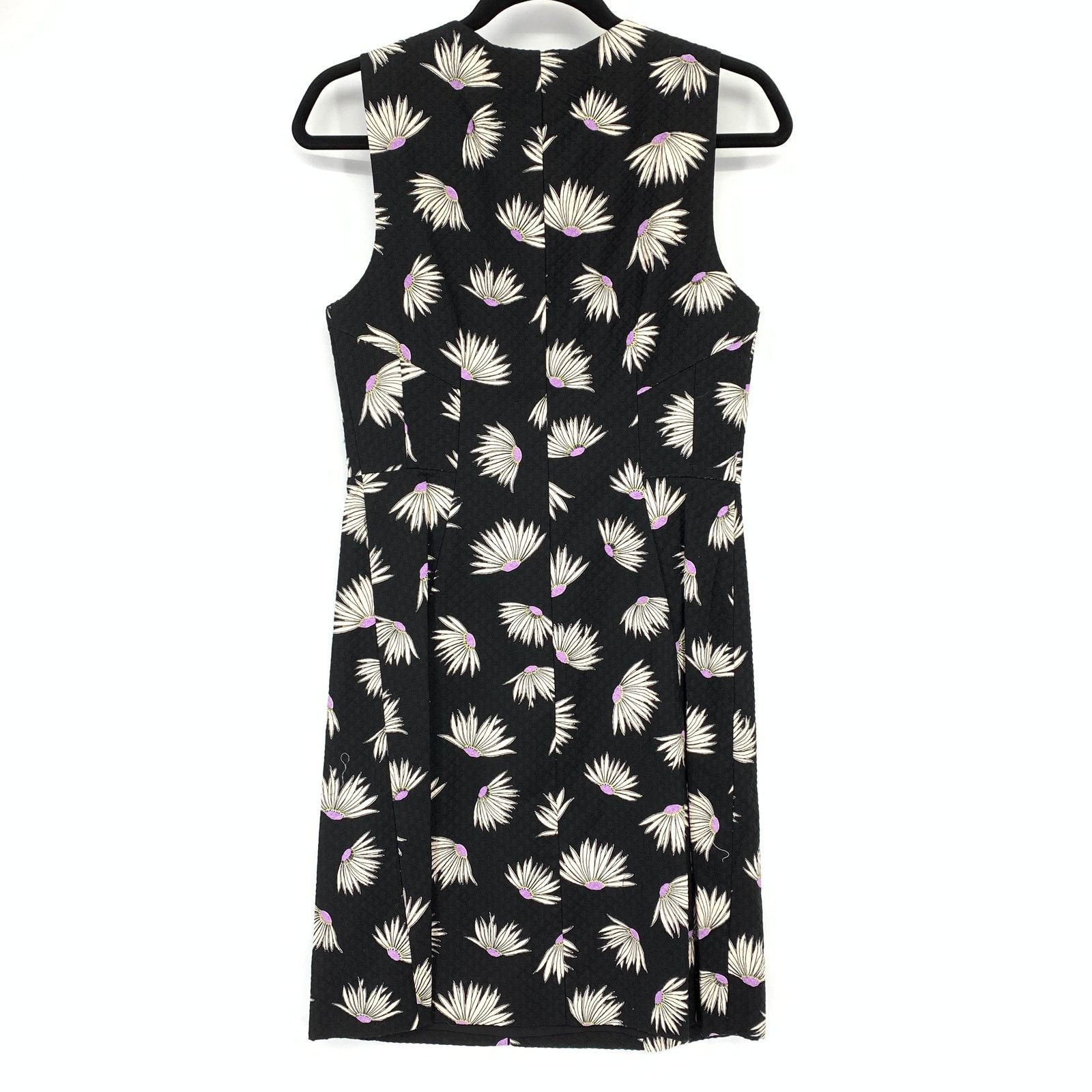 Kate Spade Kate Spade Falling Flower Pique Dress Size 4 Black White NEW Size S / US 4 / IT 40 - 2 Thumbnail
