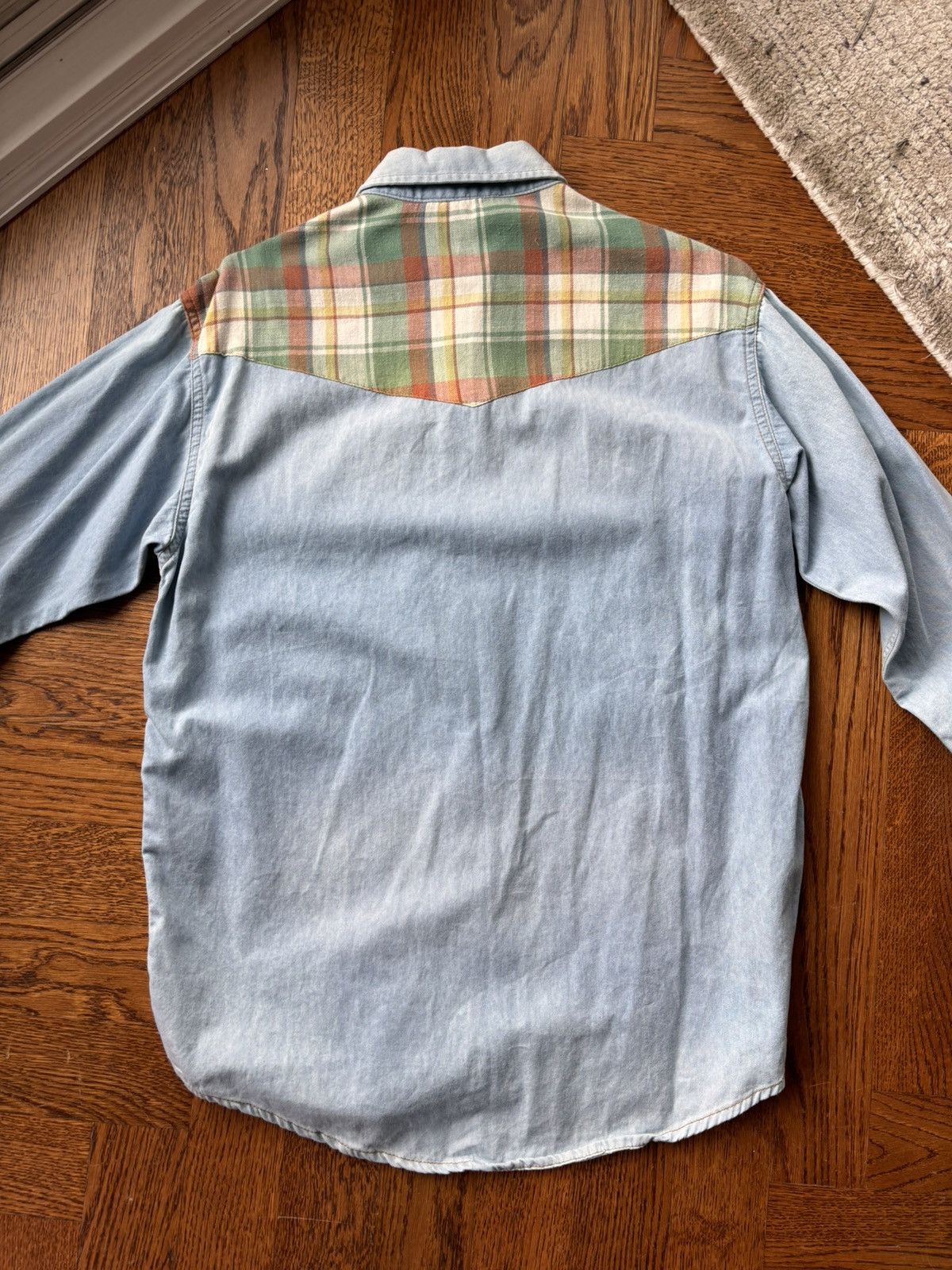 Designer × Isabel Marant Isabel Marant Etoile Chambray Denim Checker Flannel Shirt Size US XS / EU 42 / 0 - 5 Thumbnail