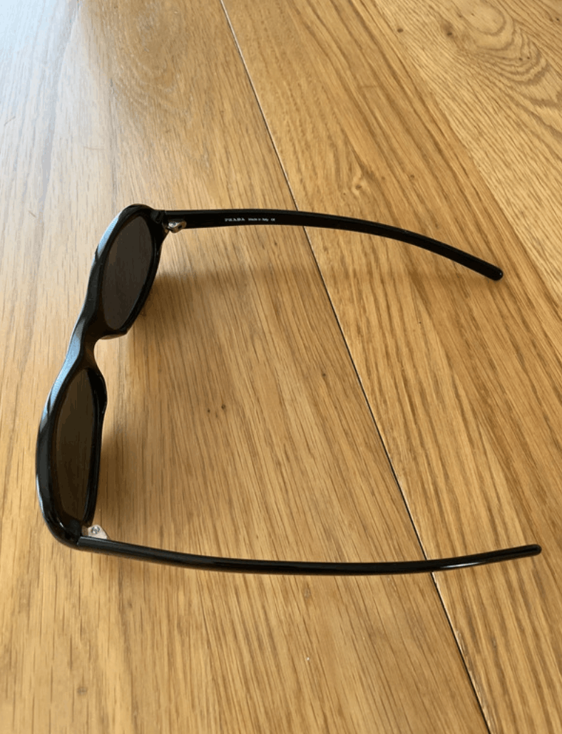 Prada × Vintage PRADA Sunglasses Rectangle Wrap Shield Star Flame Size ONE SIZE - 2 Thumbnail