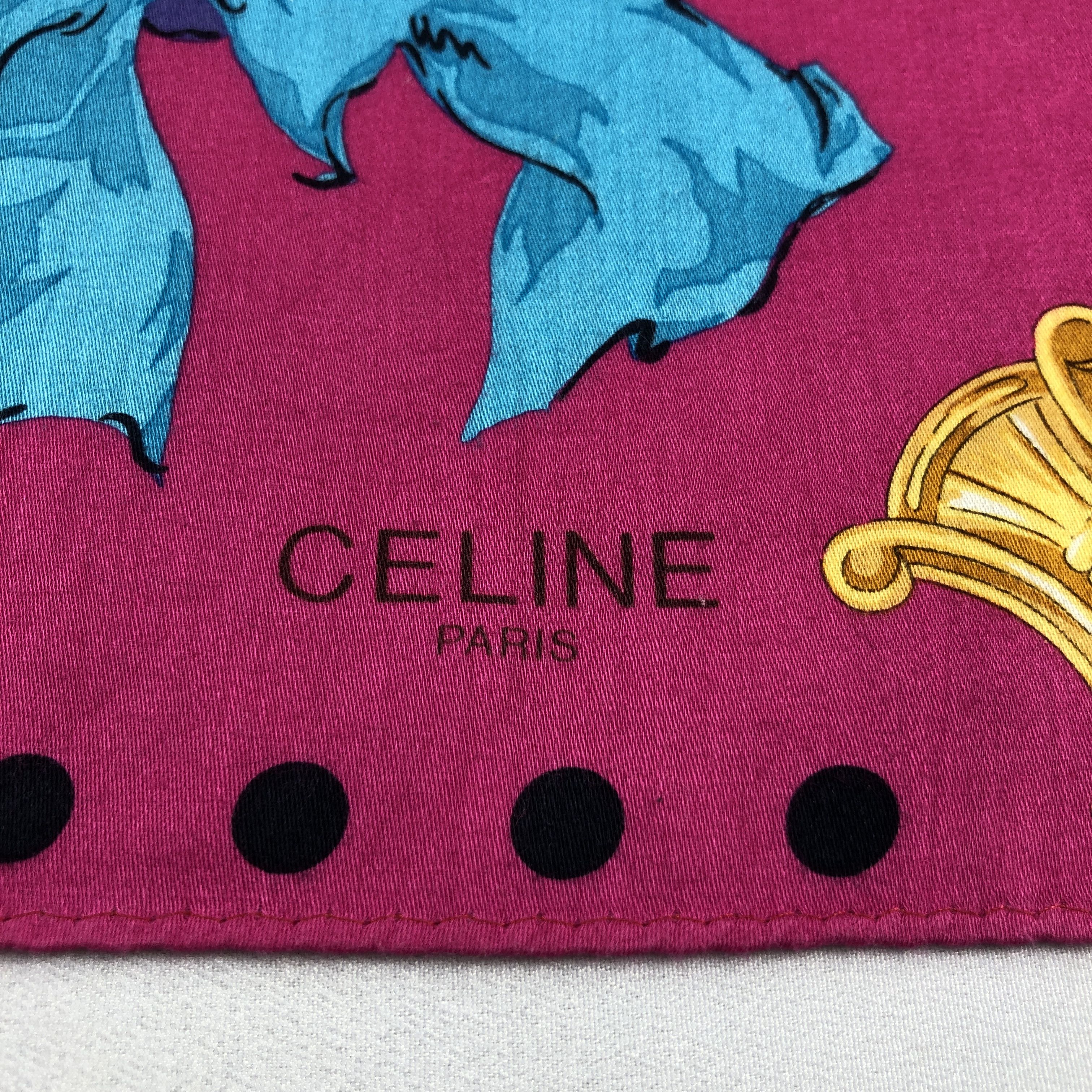 Celine Celine Handkerchief Neckerchief Bandana H2878 Size ONE SIZE - 3 Thumbnail
