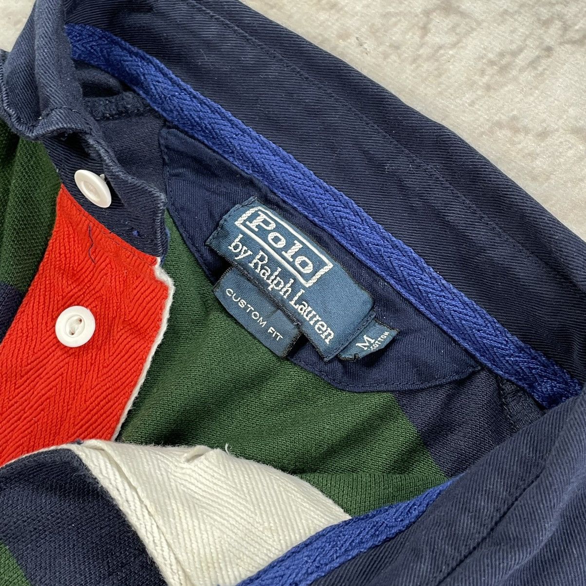 Polo Ralph Lauren × Vintage Vintage 90s Polo Ralph Lauren Chief Keef Stripe Rugby Shirt Size US M / EU 48-50 / 2 - 10 Thumbnail
